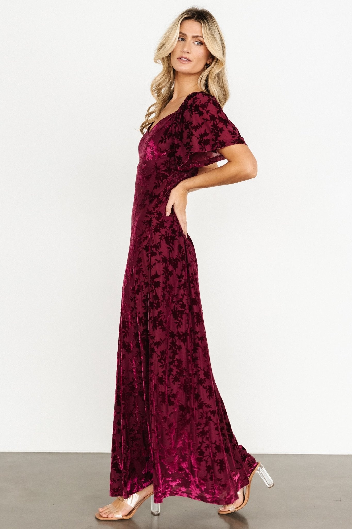 Everley Velvet Maxi Dress | Mulberry Nicekicks Online