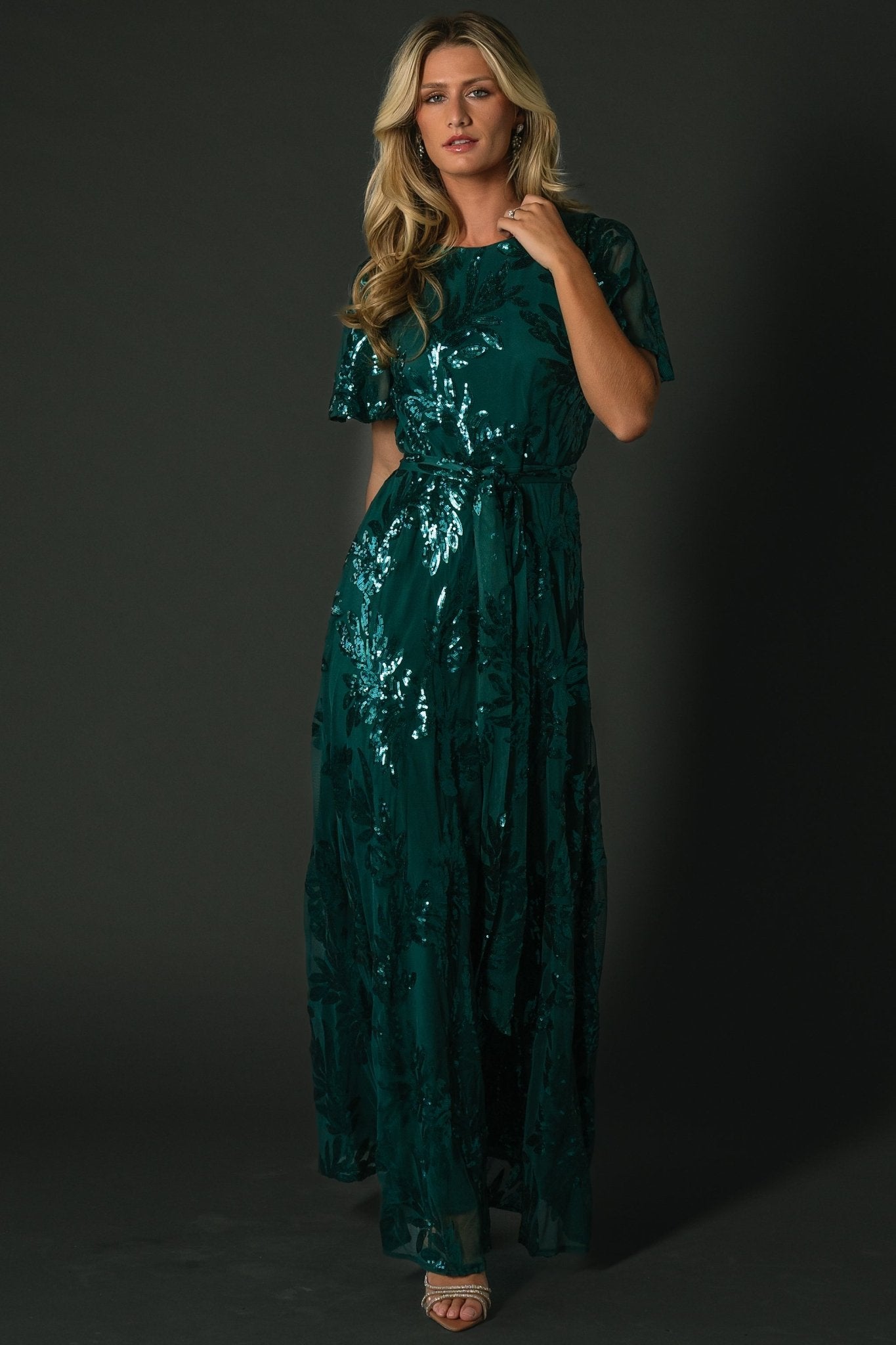 Muse Sequin Maxi Dress | Emerald Fashion Style Online