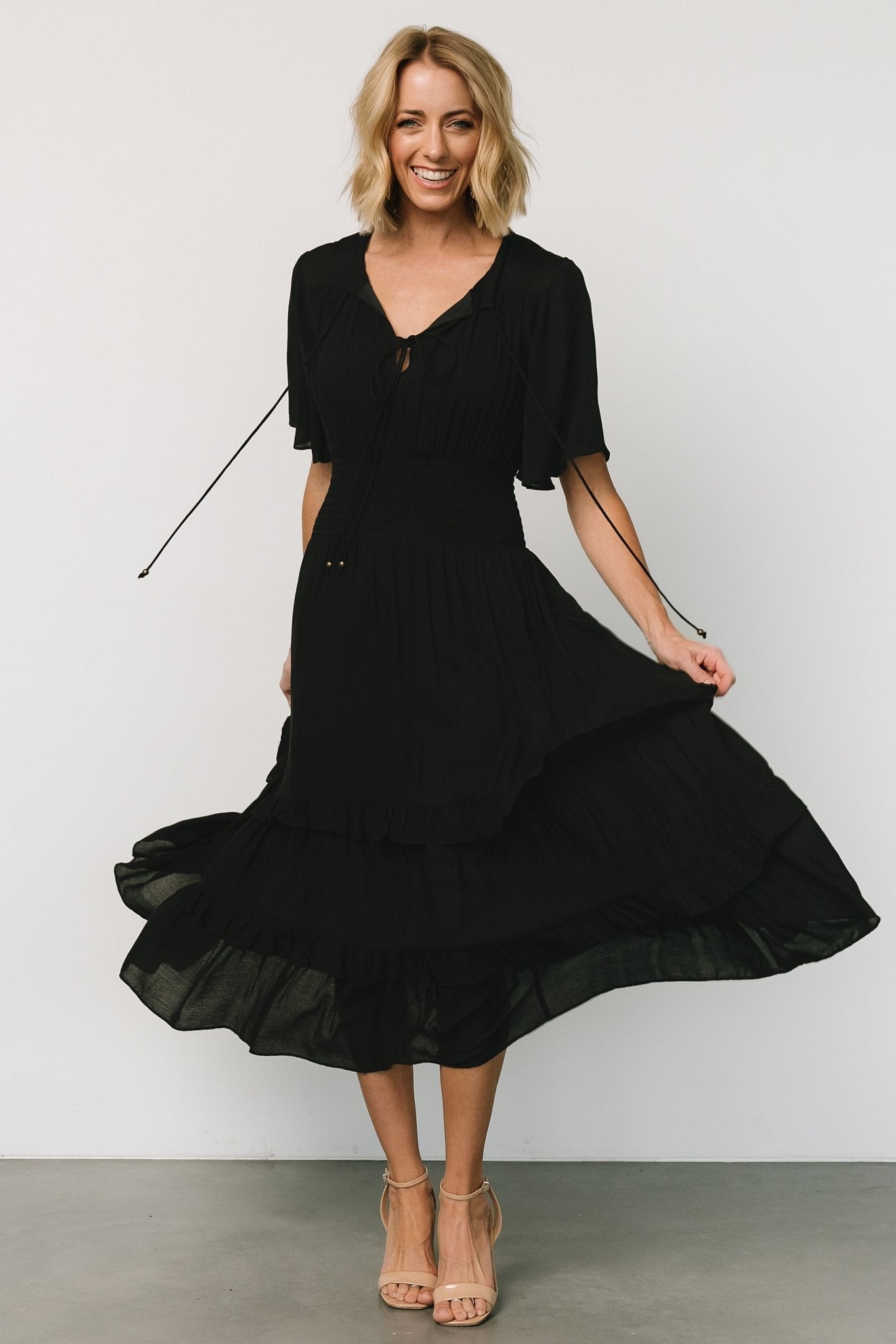 Spell Boho Midi Dress | Black Clearance Inexpensive