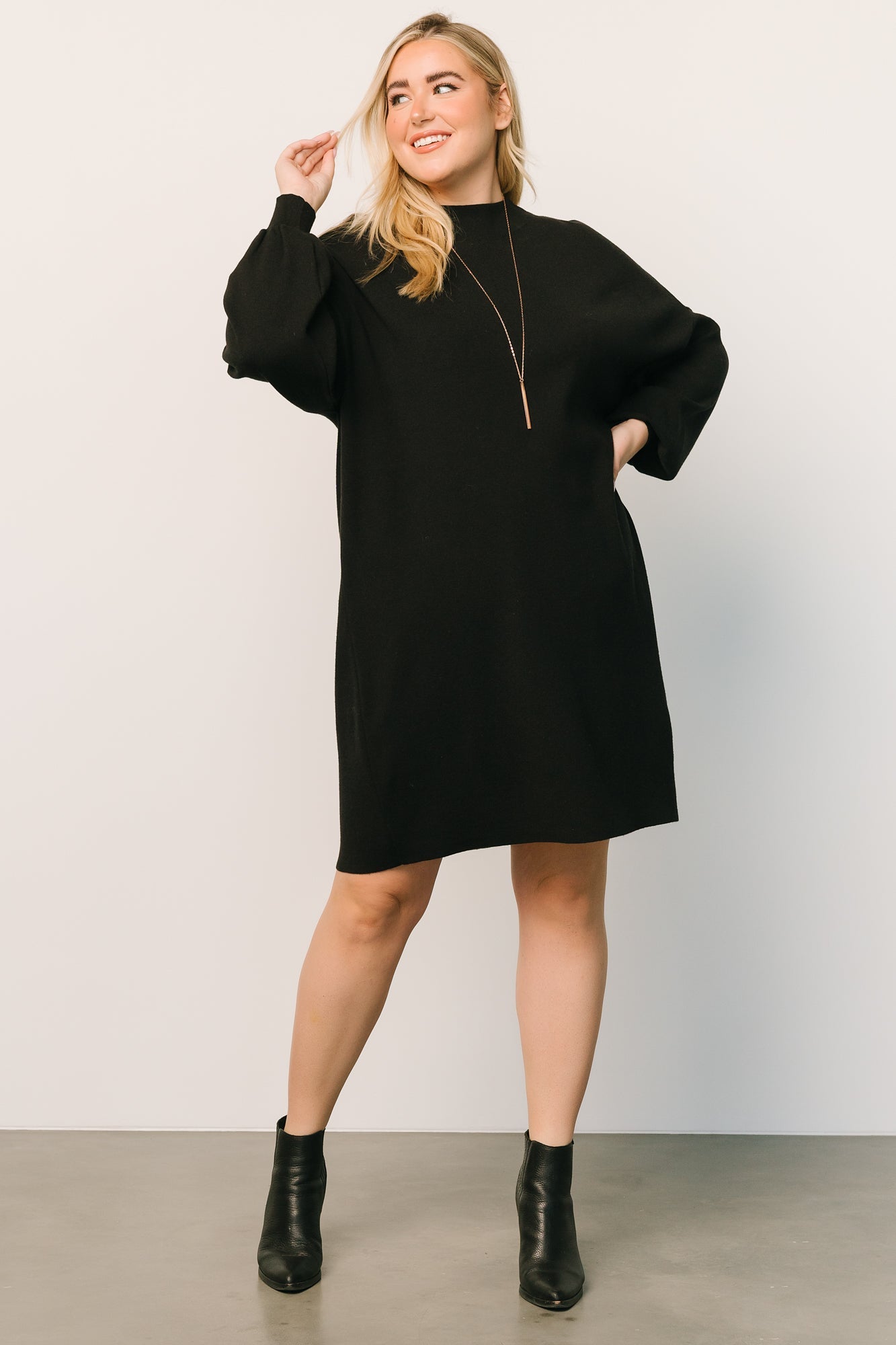 Jennings Sweater Dress | Black Outlet Clearance Store