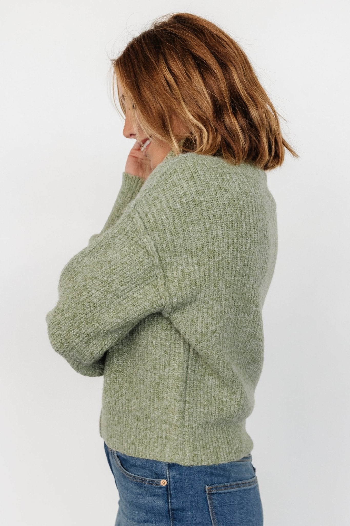 Frannie Knit Turtleneck Sweater | Olive Best Pices For Sale