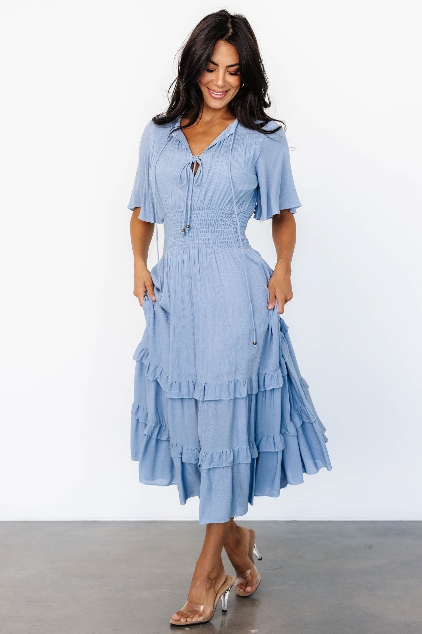 Spell Boho Midi Dress | Whisper Blue Browse