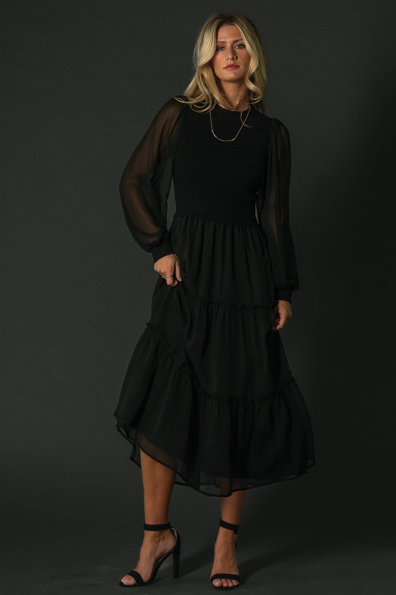 Remi Ribbed Maxi Dress | Black Outlet Official