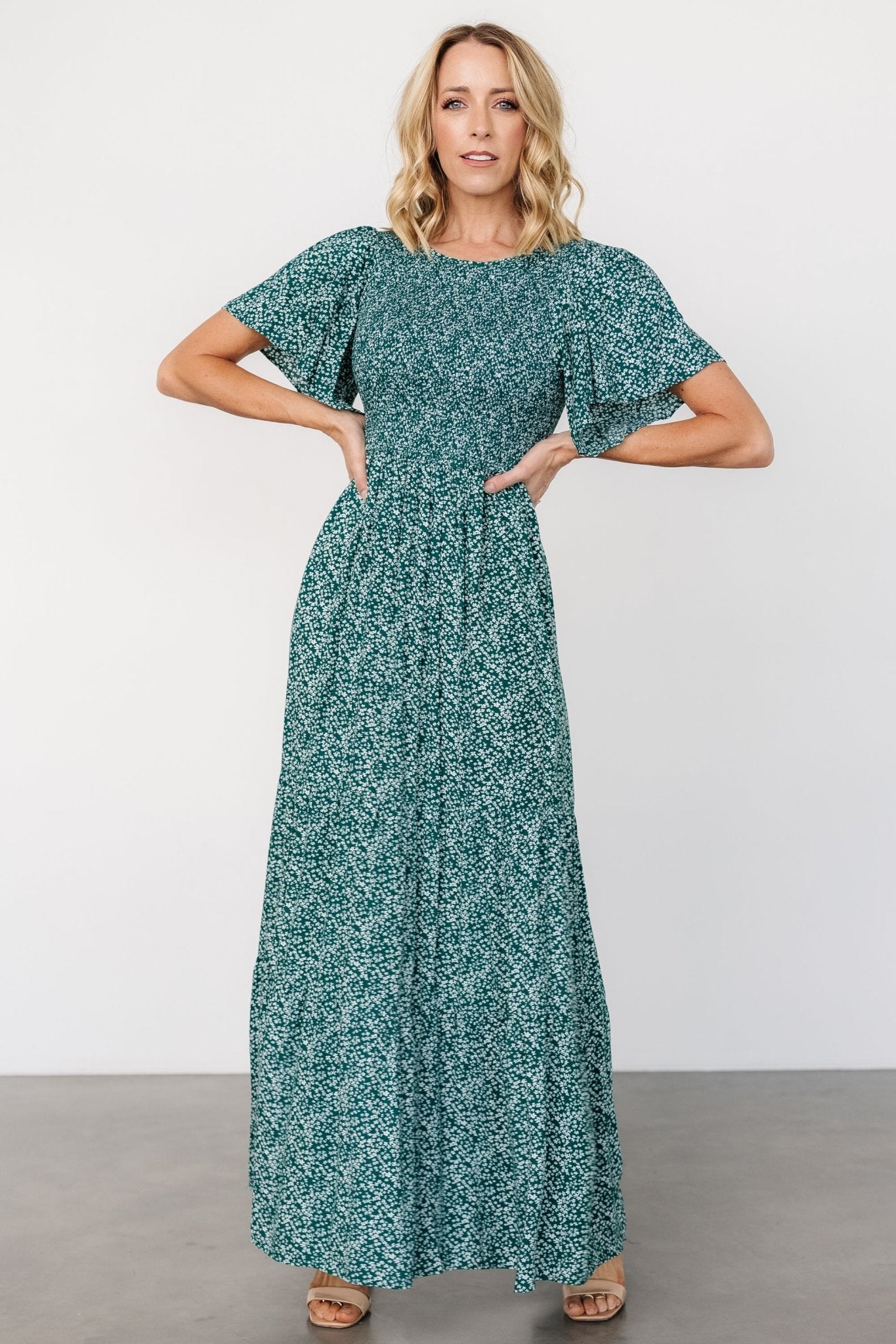 Eliza Maxi Dress | Green Print Cheap Best Place