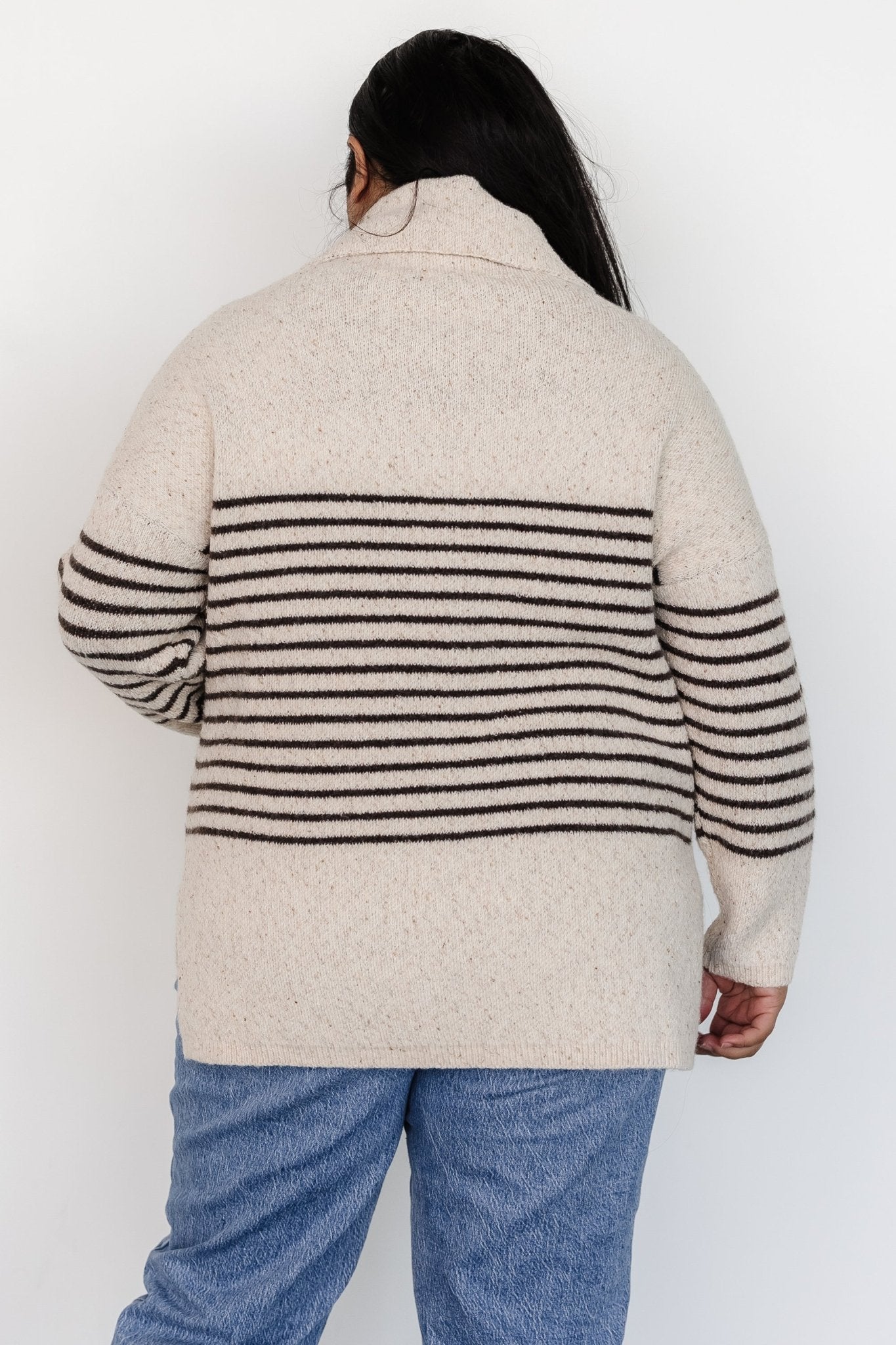 Pennington Turtleneck Sweater | Cream Multi Stripe Tumblr Cheap Online