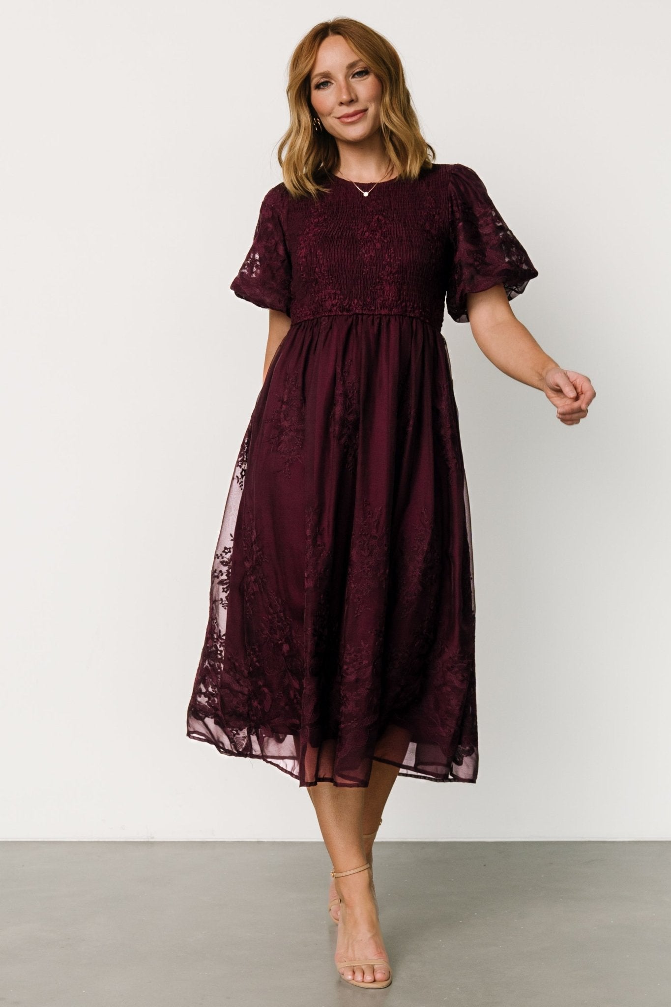 Corrine Embroidered Midi Dress | Mulberry Outlet Official