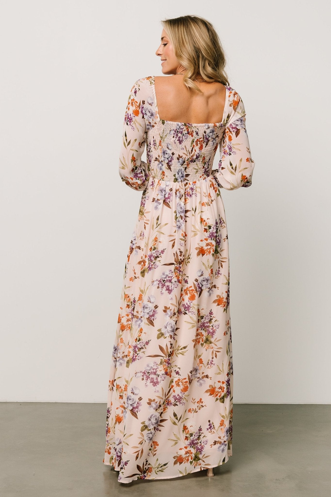 Giselle Maxi Dress | Blush Multi Floral Free Shipping For Cheap