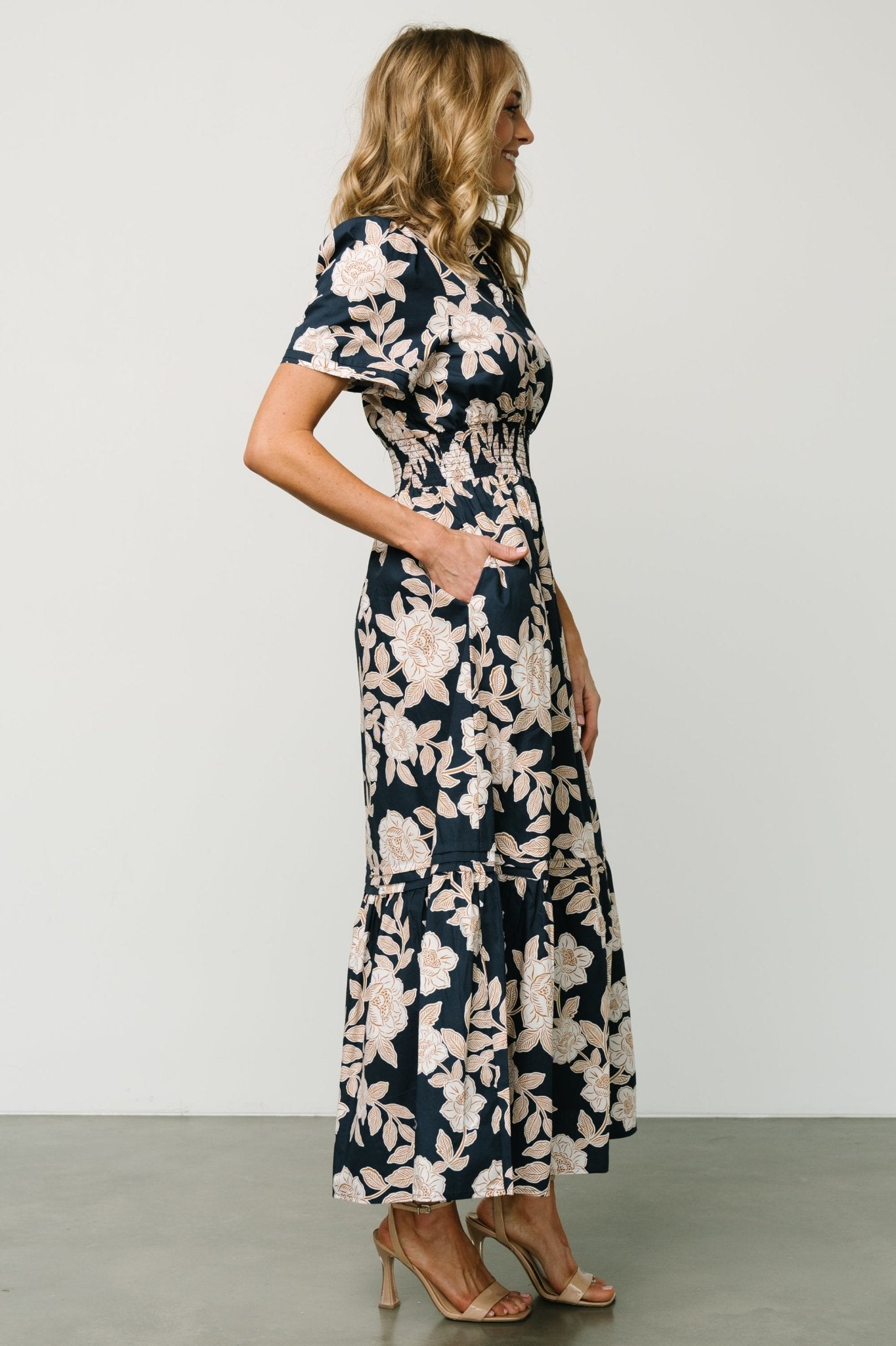 Vera Maxi Dress | Navy Floral Huge Surprise Cheap Online