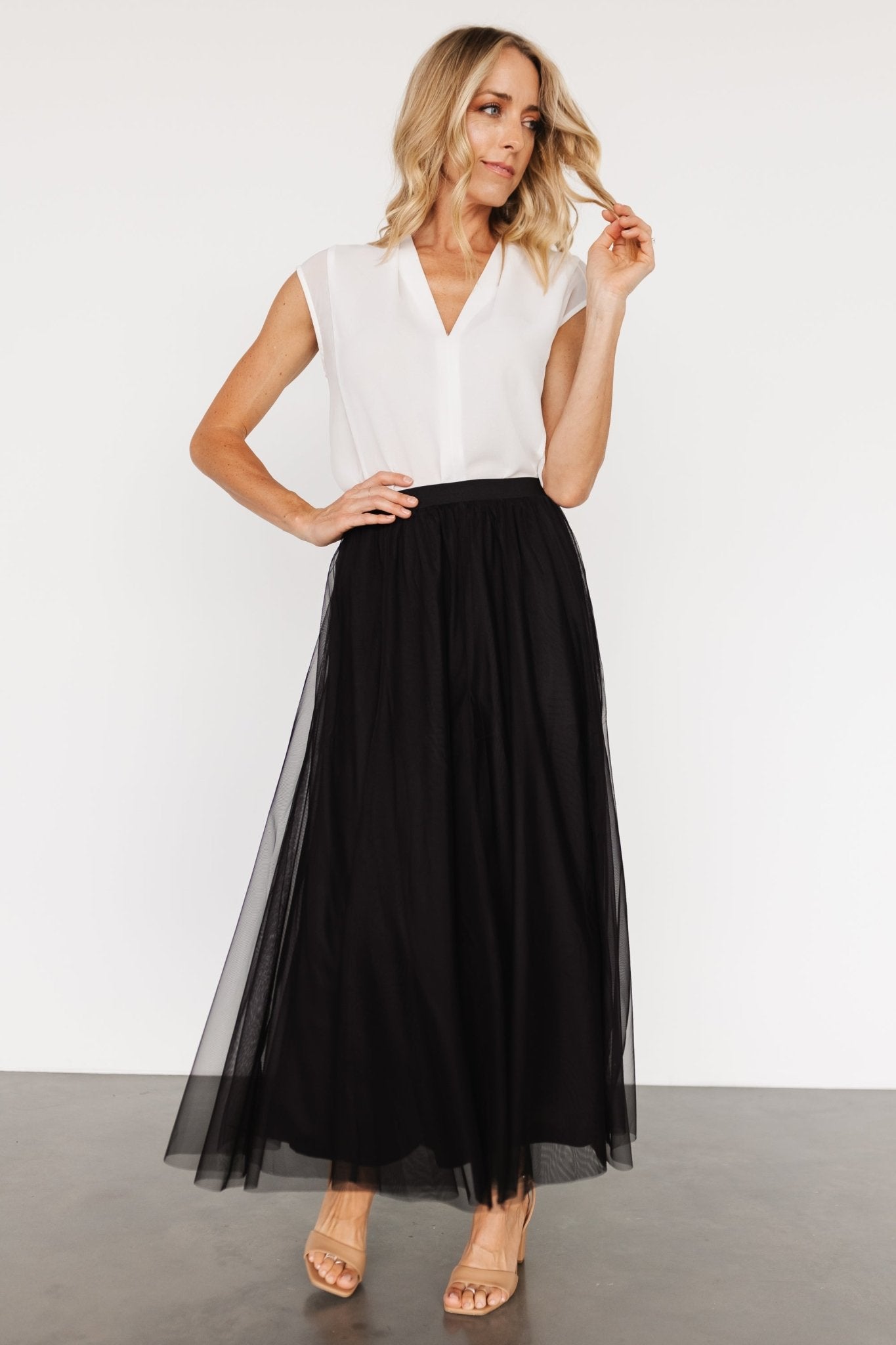 Mila Tulle Skirt | Black Free Shipping Pices