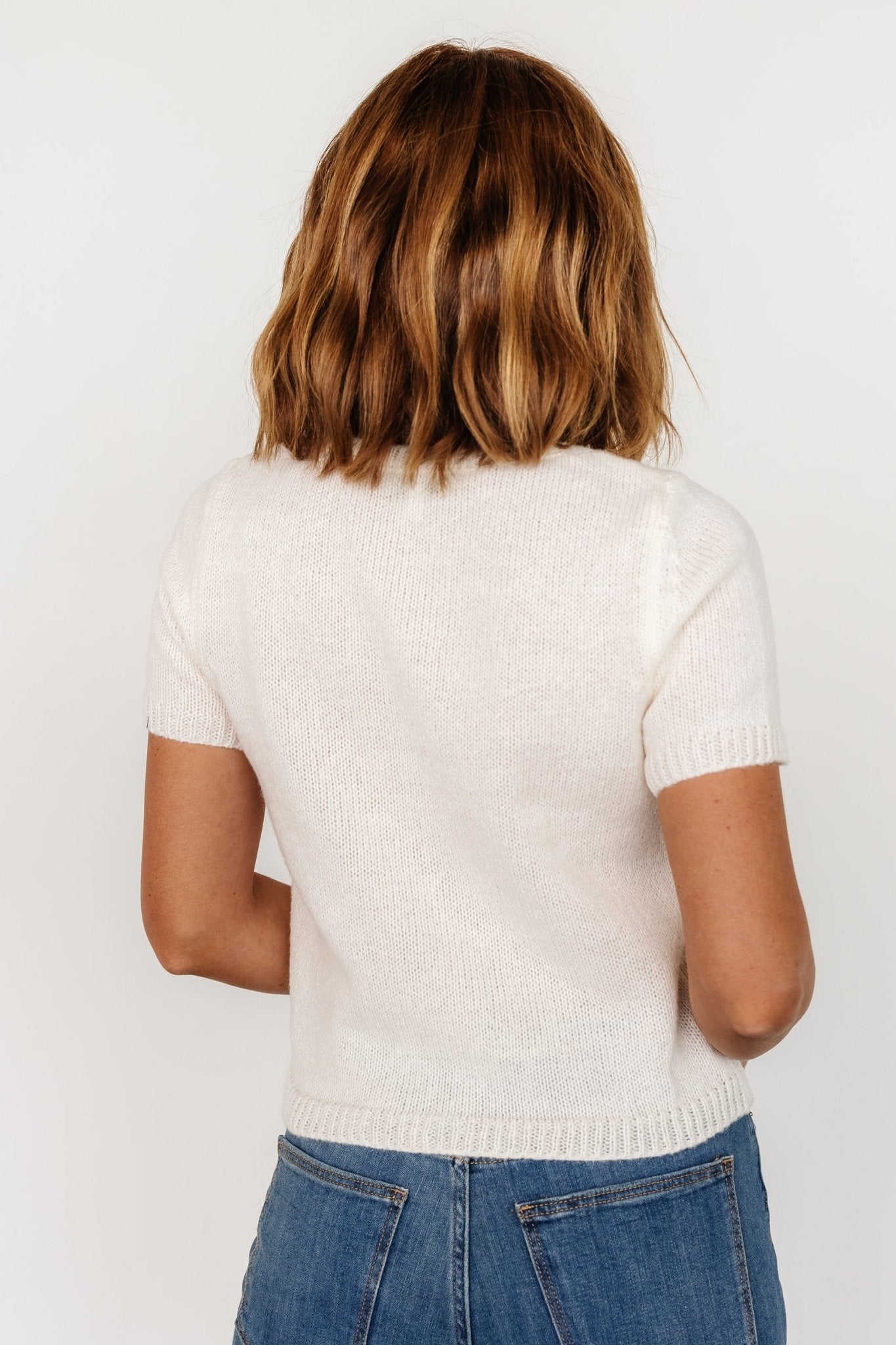 Chloe Bow Sweater | Cream Outlet Footaction