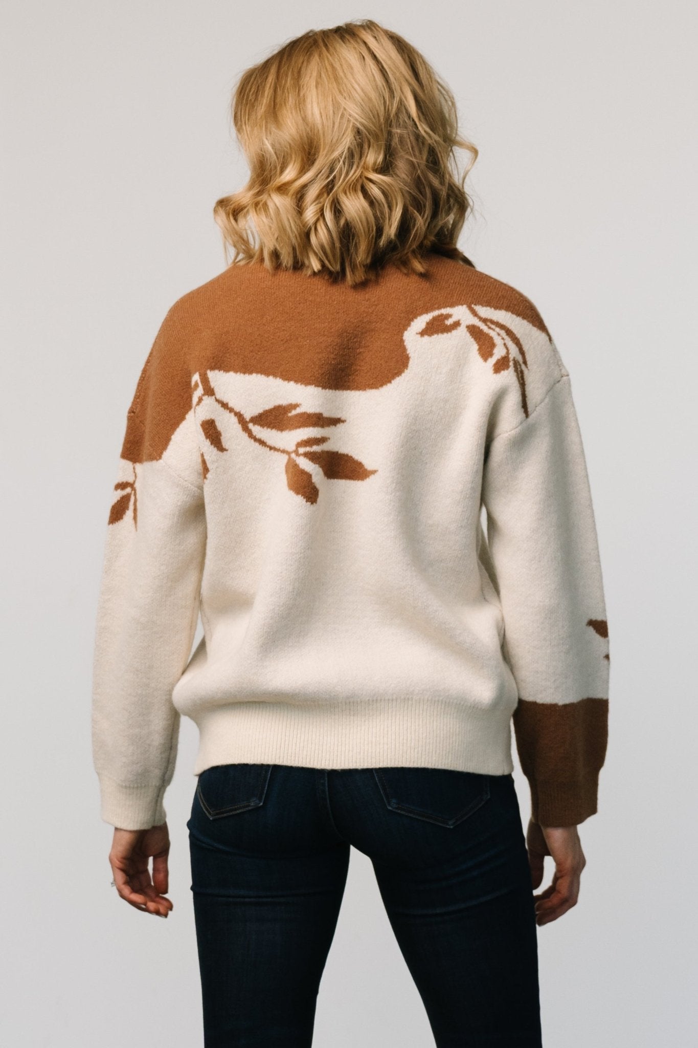 Teresa Sweater | Cream + Camel Clearance Footlocker Pictures