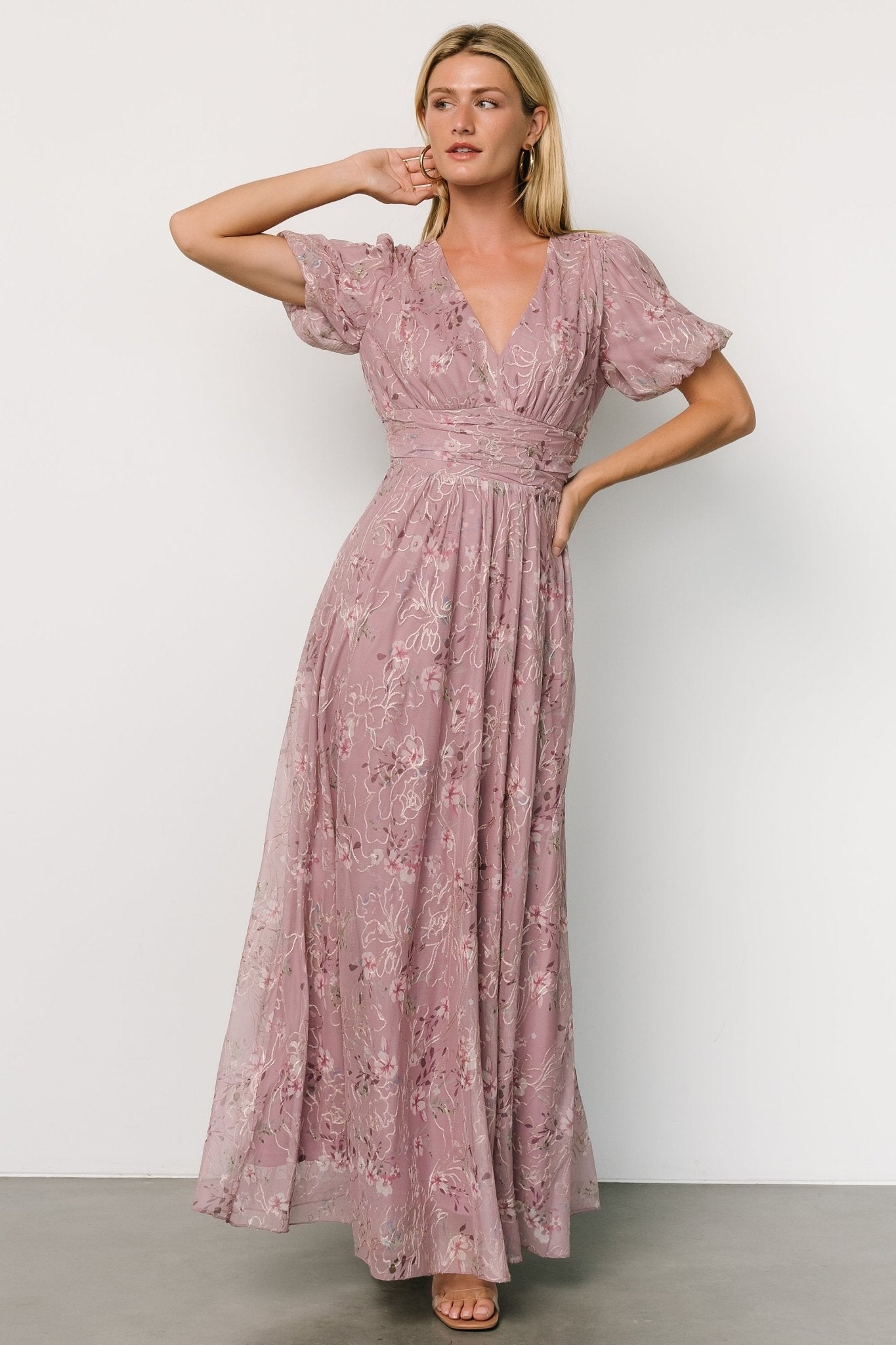 Ardley Maxi Dress | Vintage Plum Floral Pick A Best