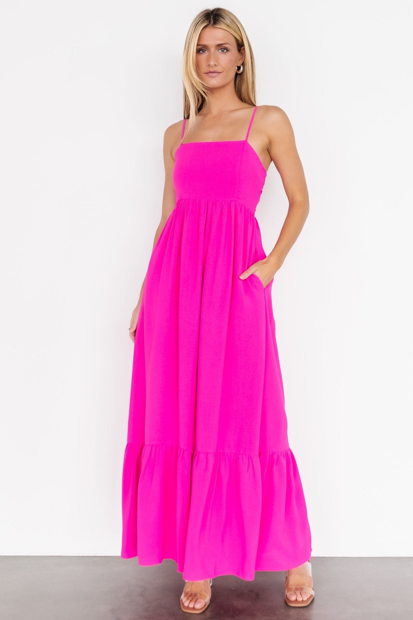 Regan Tank Maxi Dress | Fuchsia Best Seller