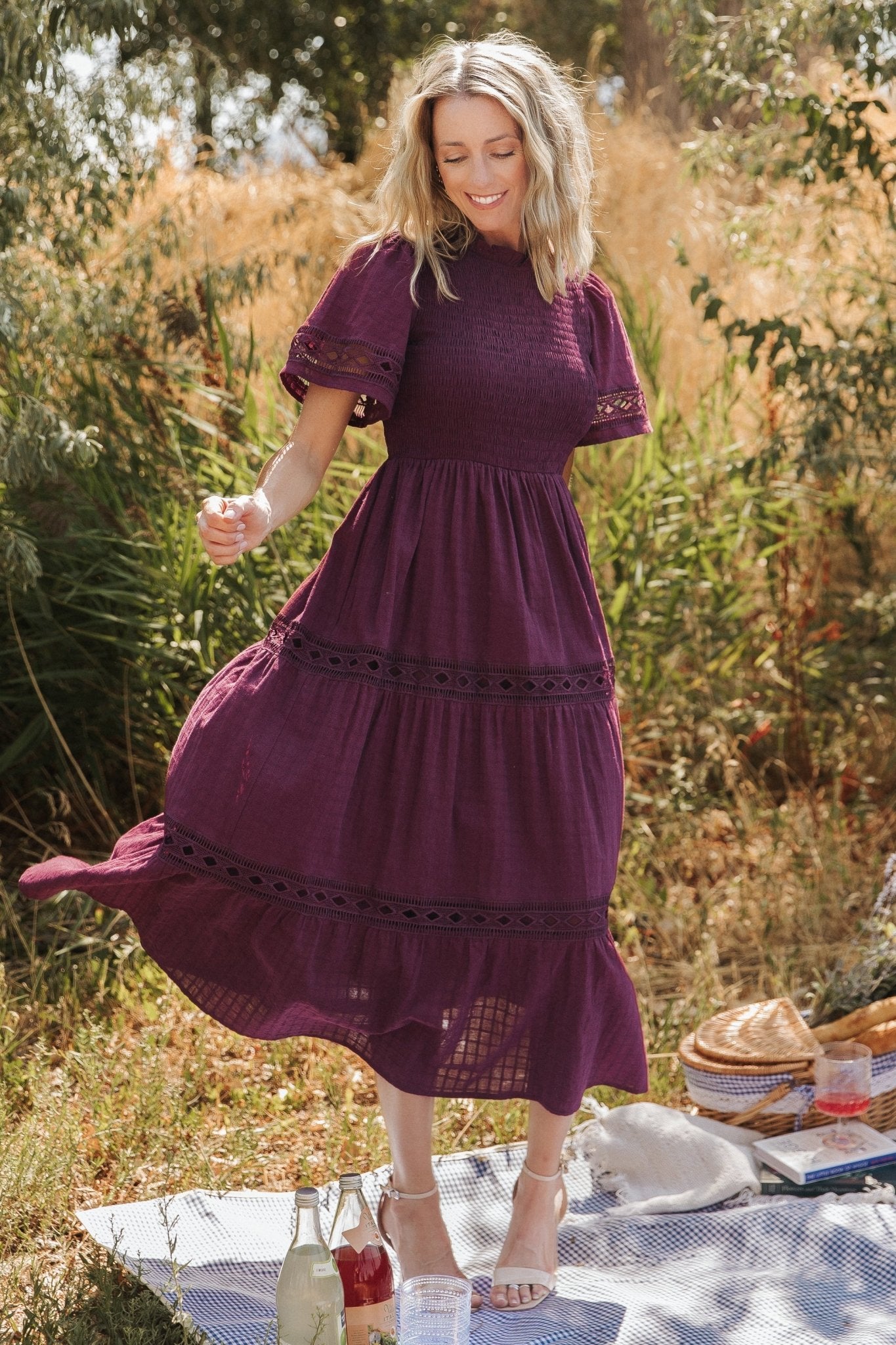 Loveland Geo Lace Maxi Dress | Mulberry Cheap Sale Footlocker Finishline