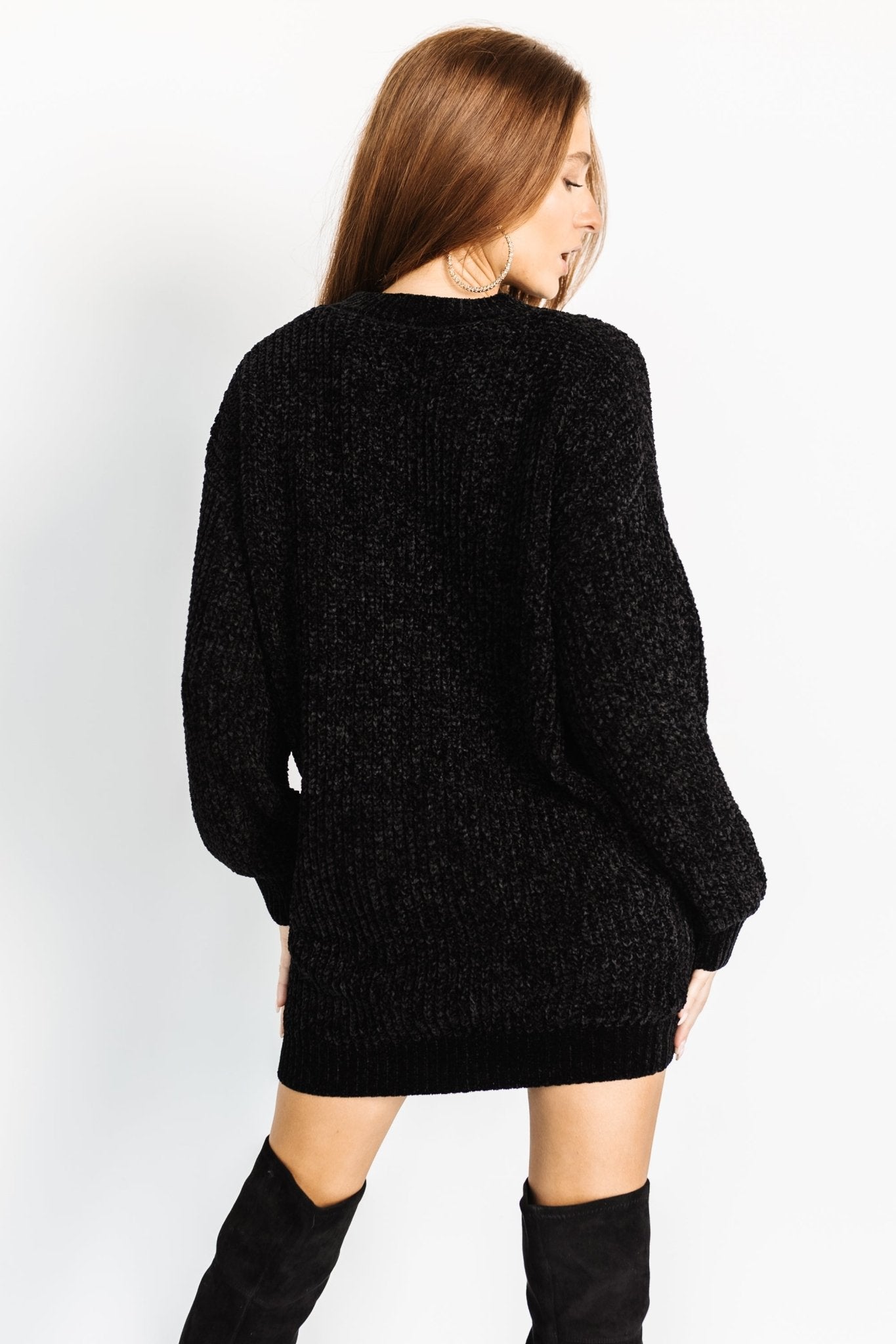 Christa Sweater Dress | Black Low Cost For Sale