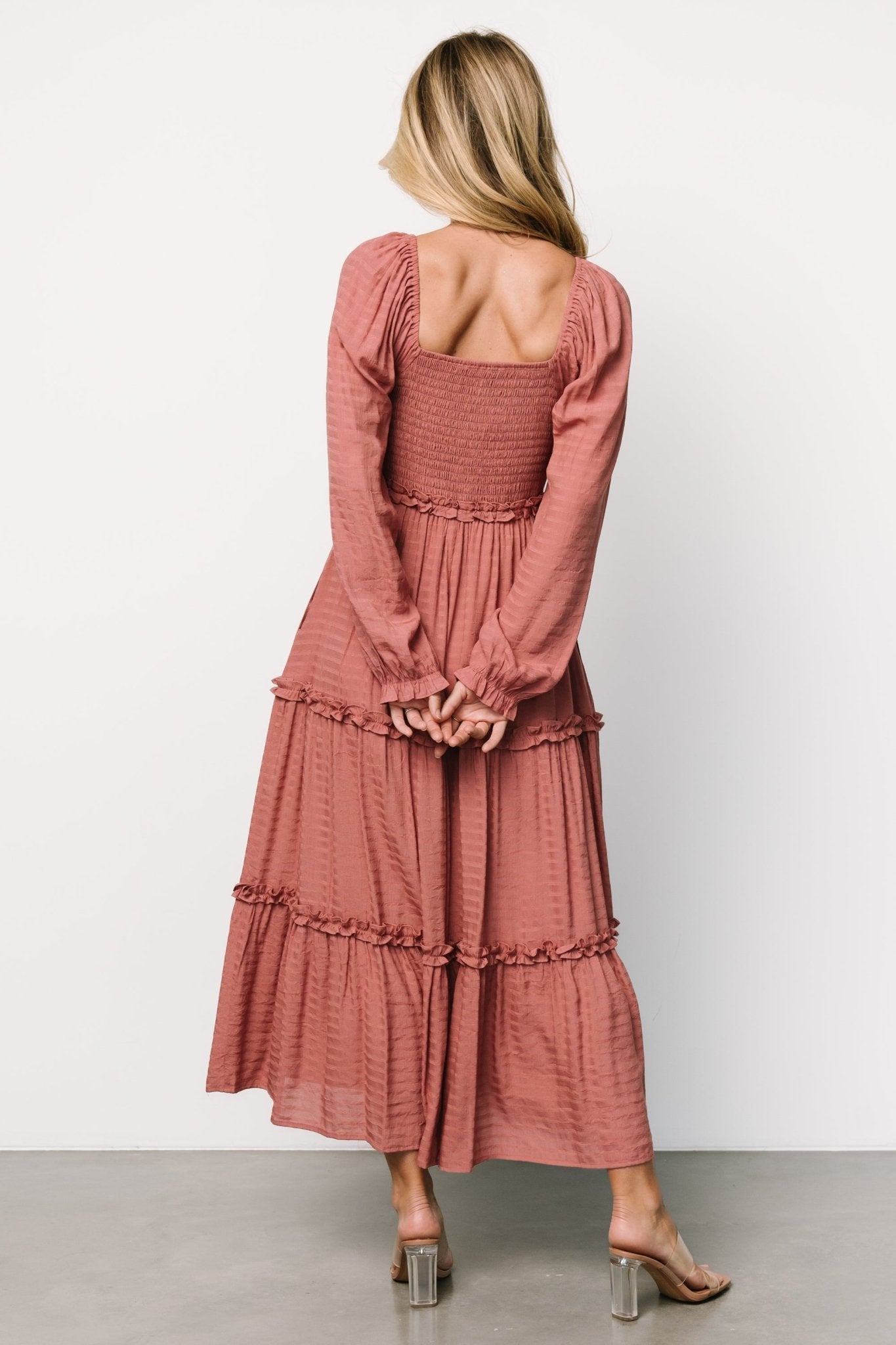 Rowan Tiered Dress | Vintage Rose Cheap Supply