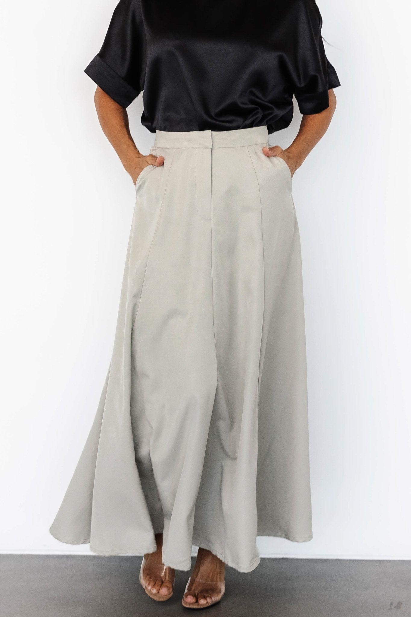 Shaylyn Maxi Skirt | Natural Free Shipping Cheap Pice