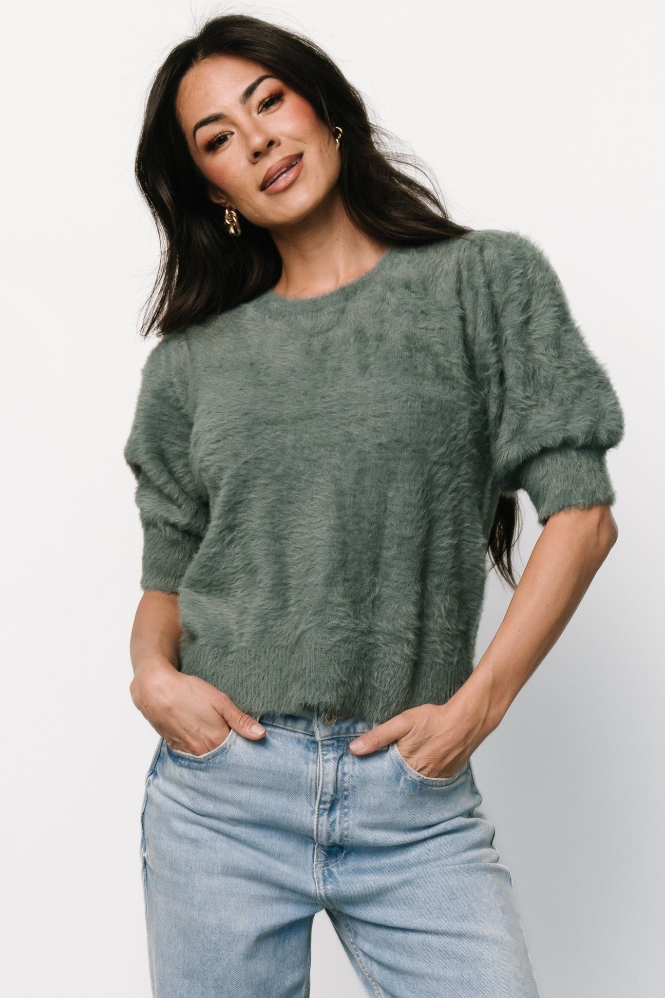 Vail Sweater Top | Winter Green Outlet For Sale