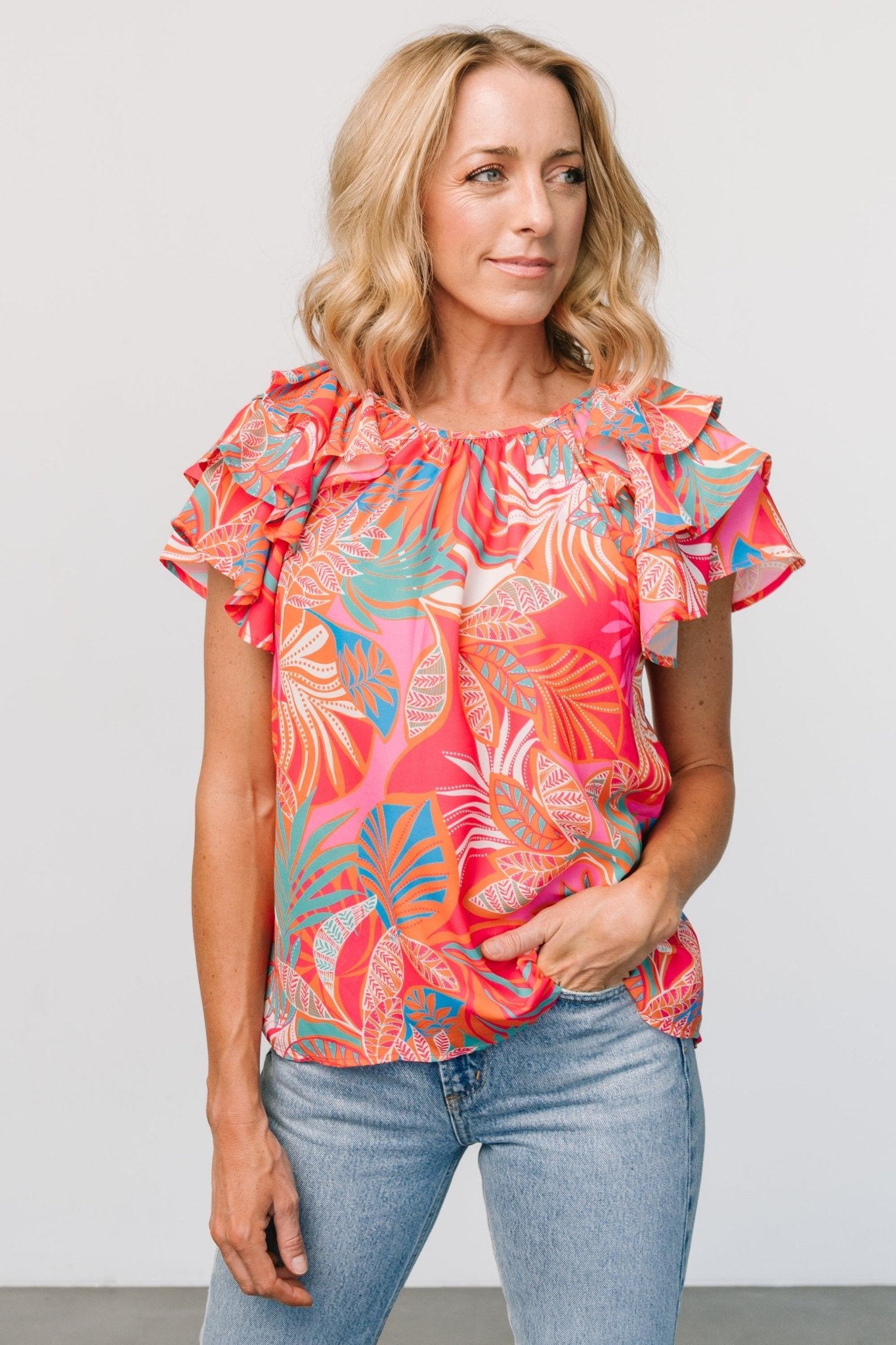 Cancun Top | Red Multi Get To Buy