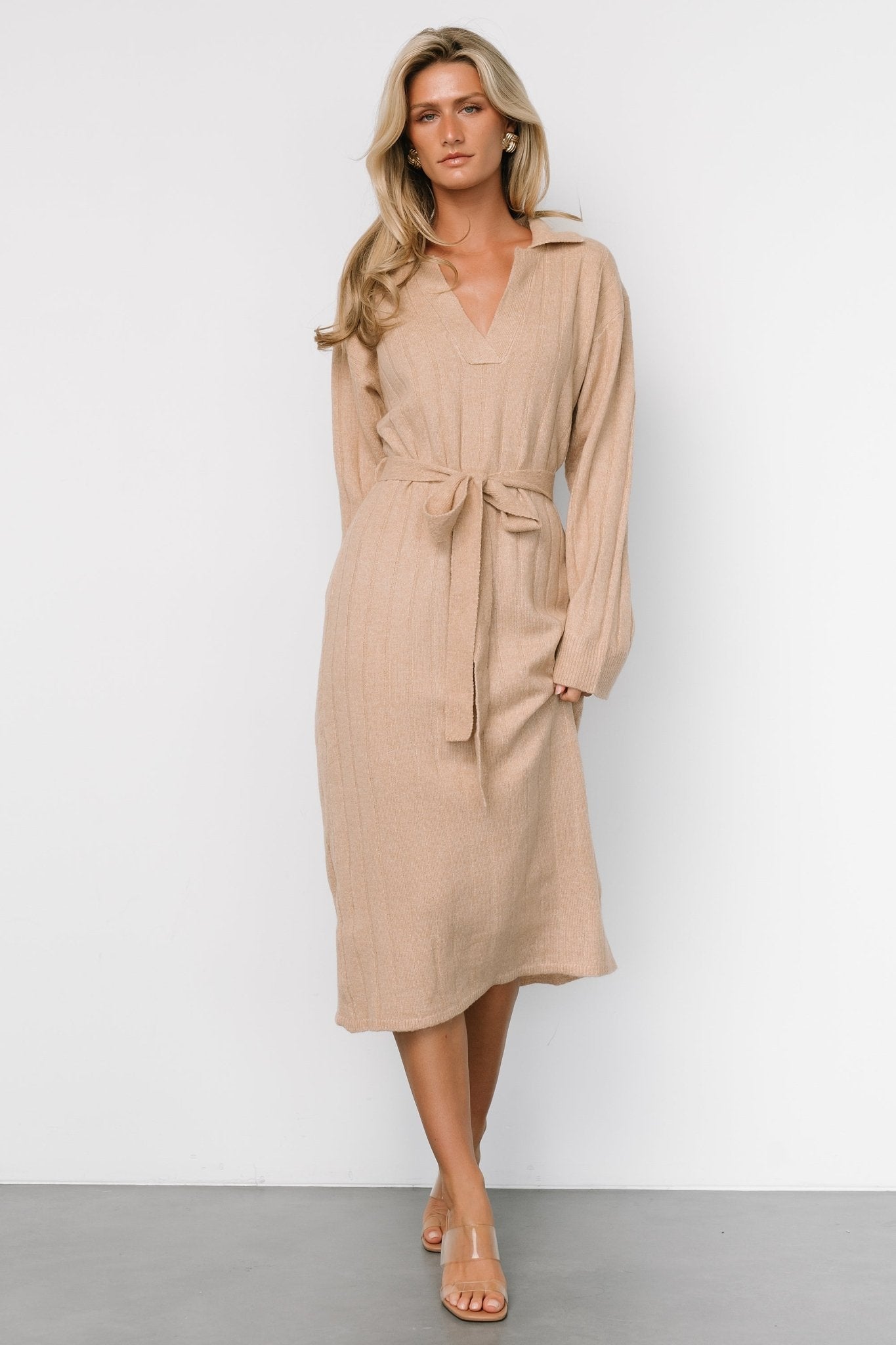 Barrie Sweater Dress | Light Tan Deals Cheap Online