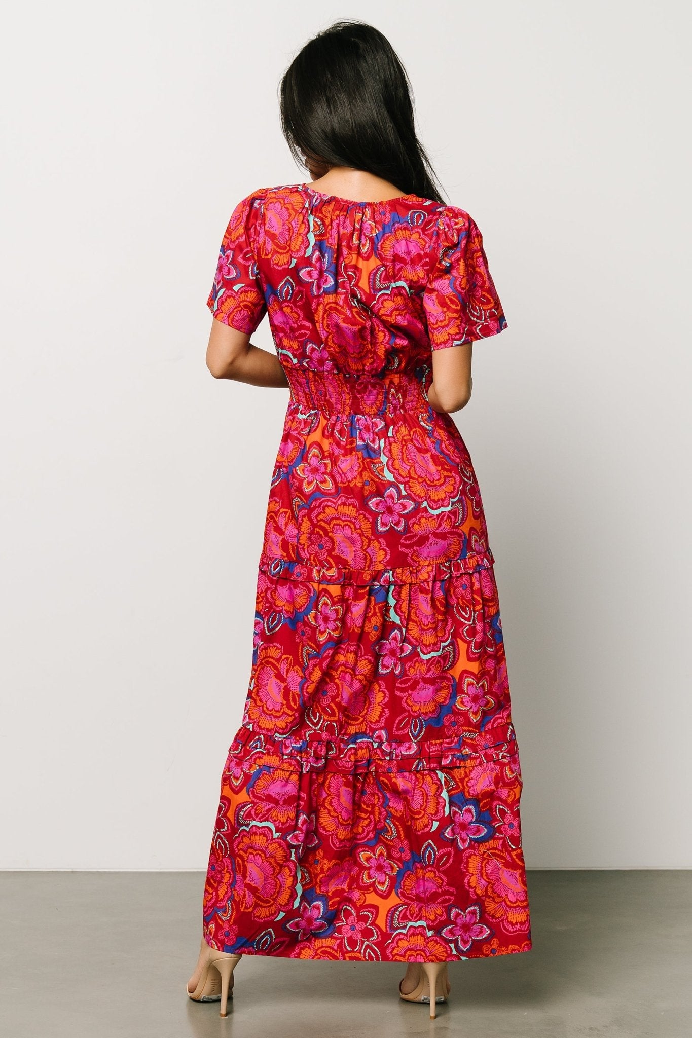 Palmer Tiered Maxi Dress | Multi Floral For Cheap Online