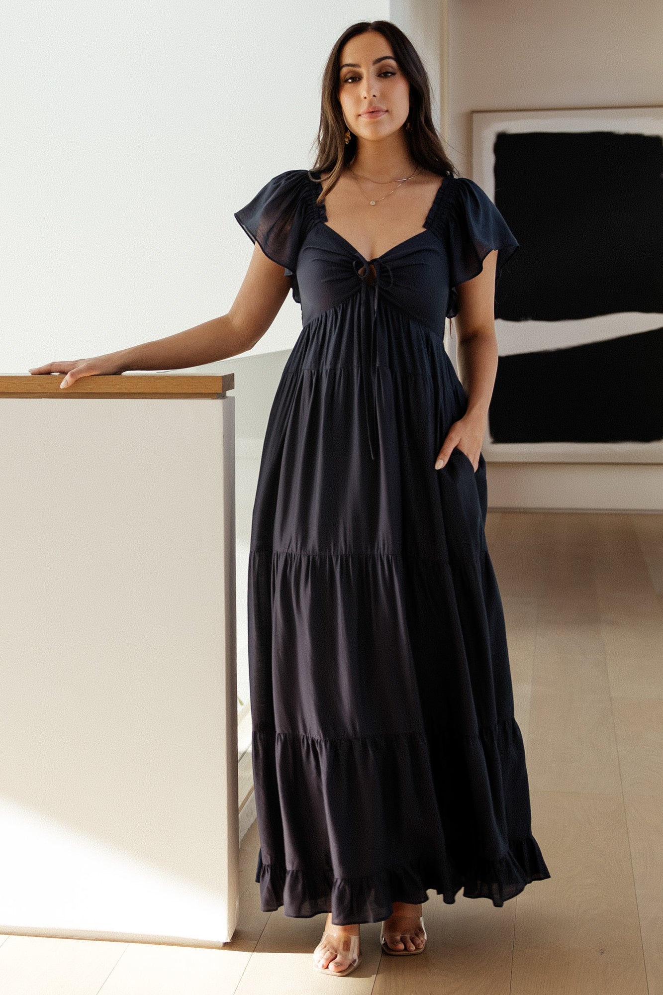 Agatha Maxi Dress | Dark Blue Low Cost Sale Online