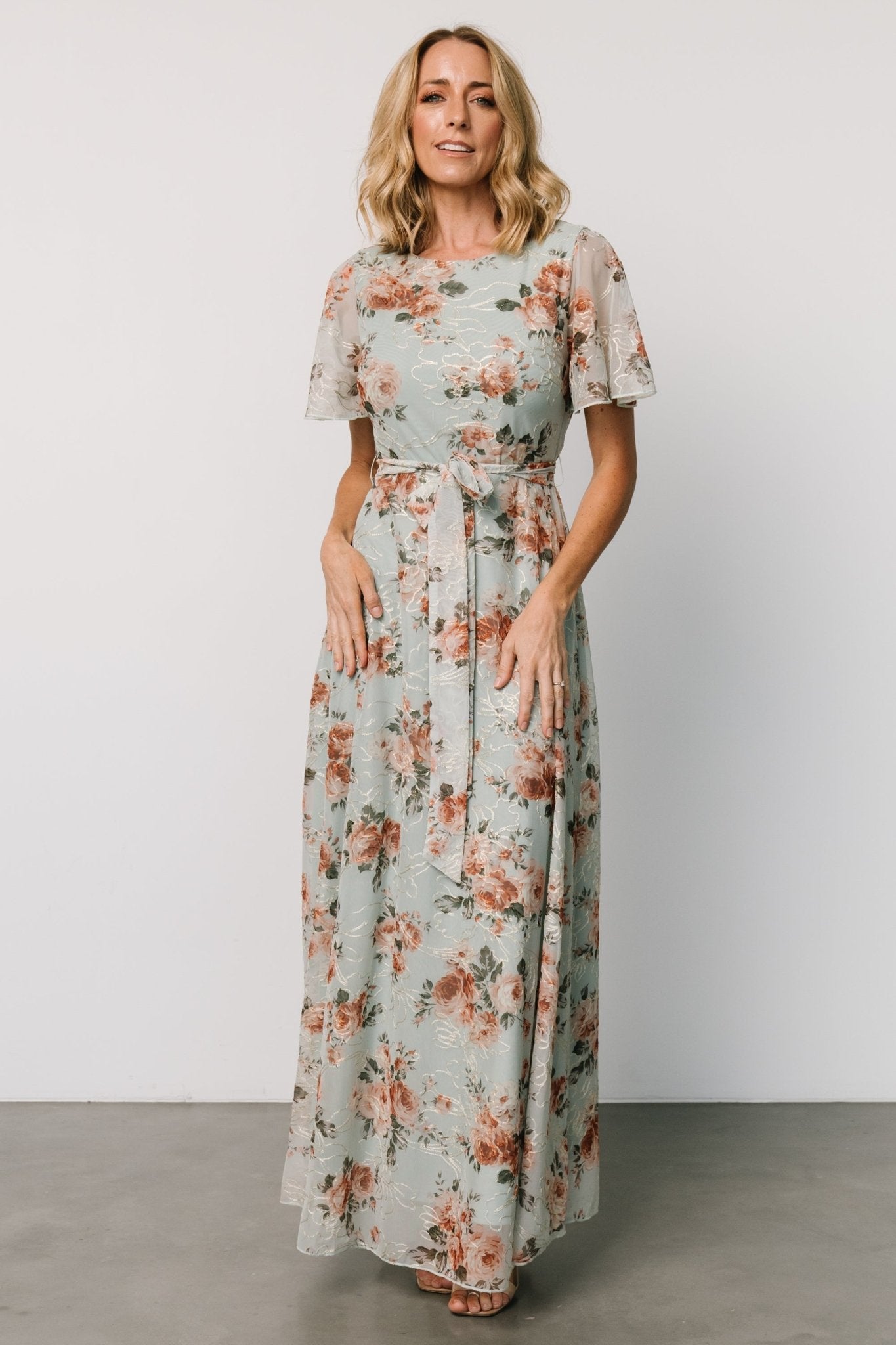 Katalaya Maxi Dress  | Sage + Gold Nicekicks