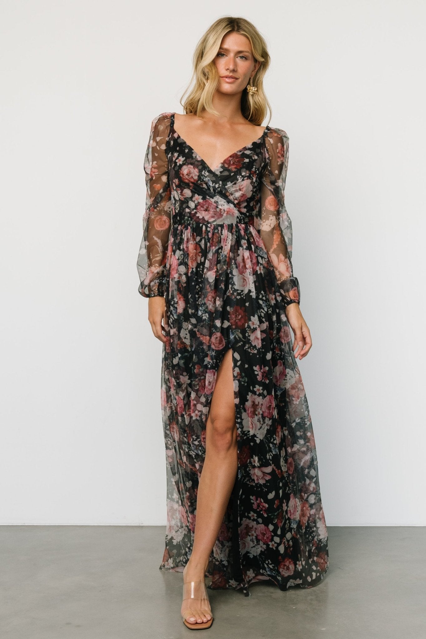 Desiree Tulle Maxi Dress | Black + Berry Buy Cheap Discounts