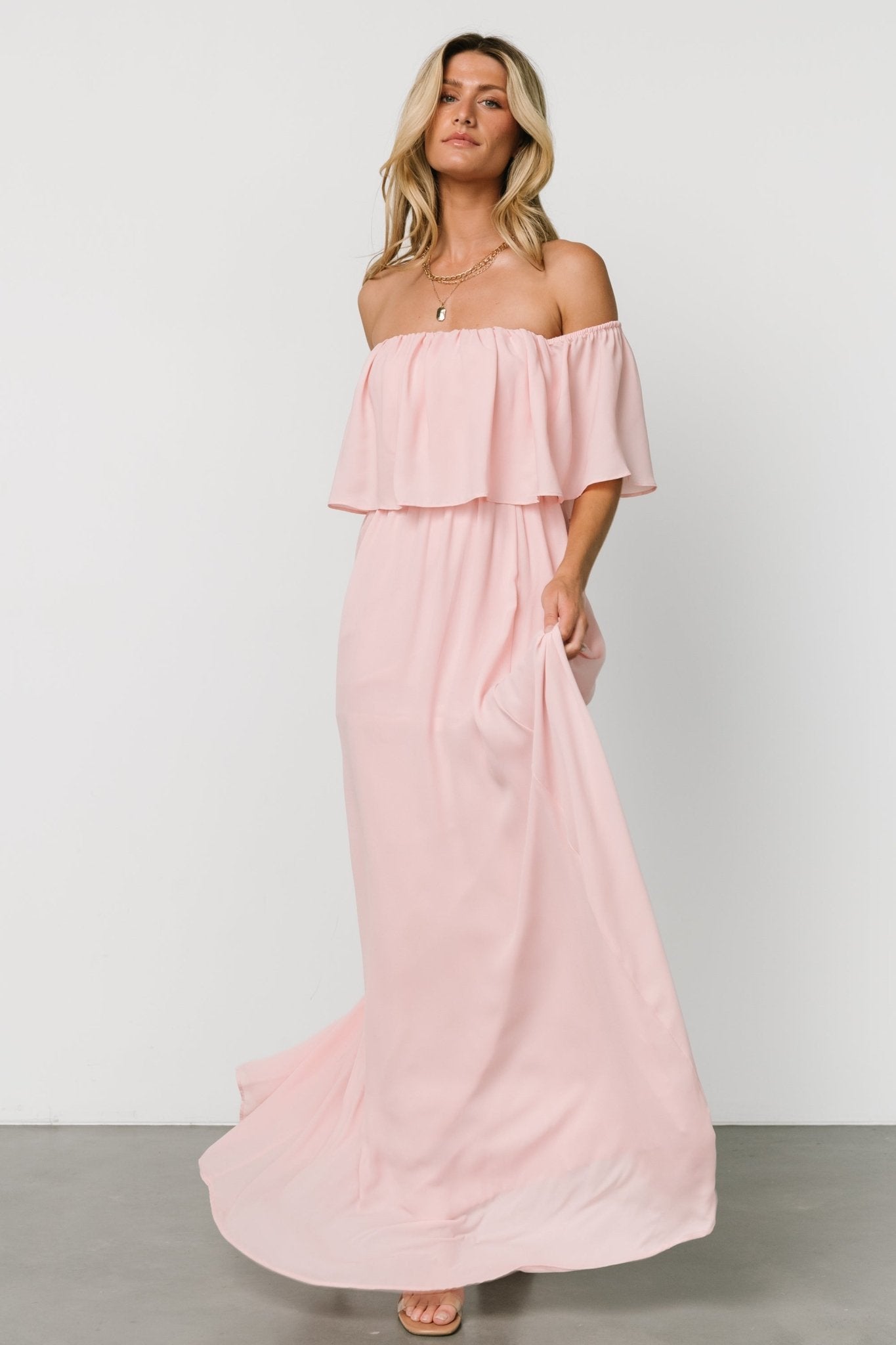 Diana Off Shoulder Maxi Dress | Blush Outlet Find Great