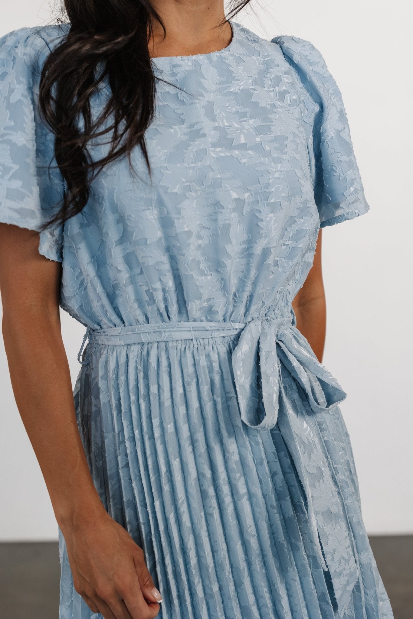 Mindy Pleated Dress | Light Blue Authentic