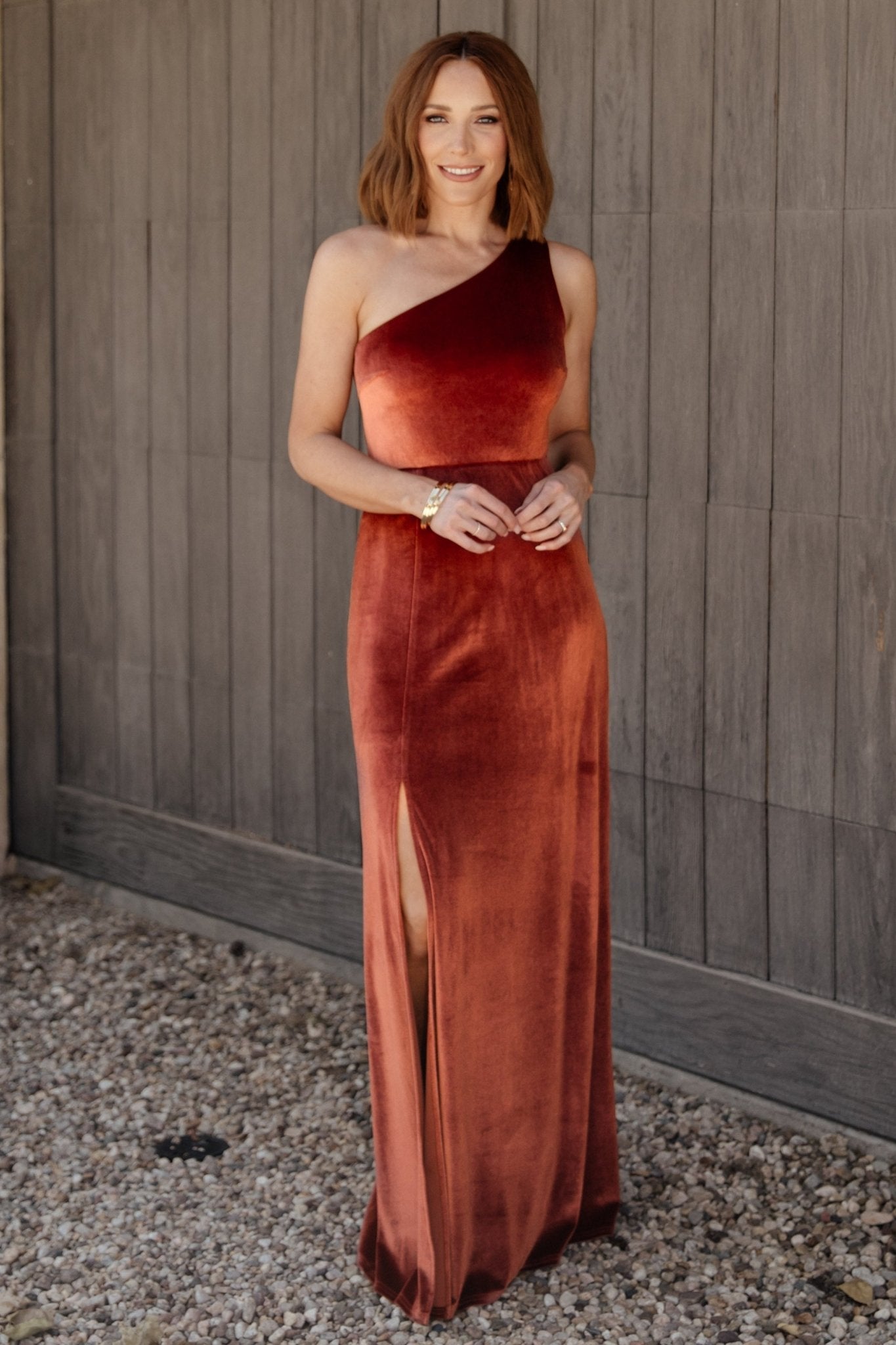 Tatiana Velvet One Shoulder Maxi Dress | Cinnamon Outlet Locations Cheap Pice