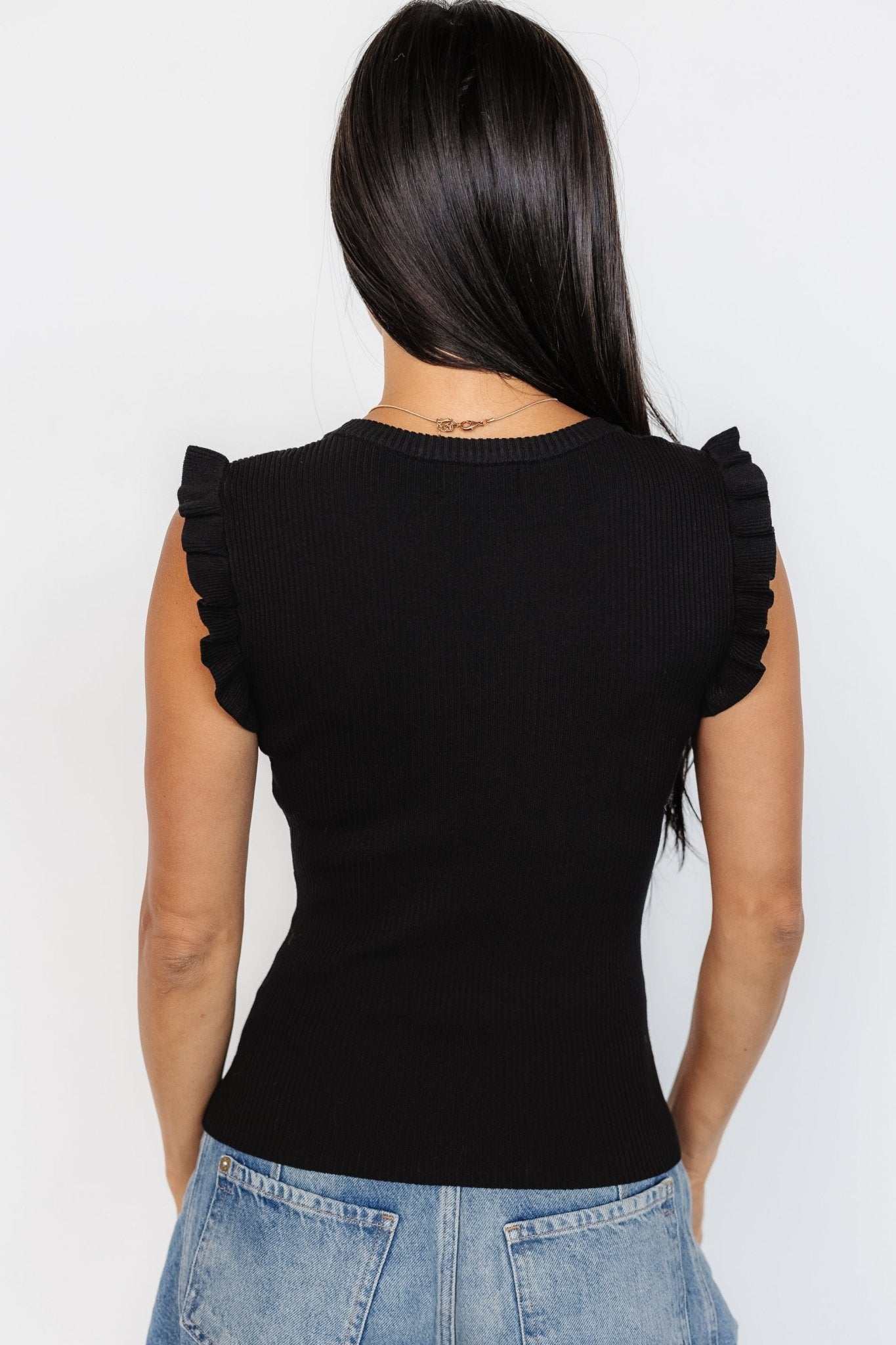 Shay Ribbed Top | Black Cheap Sale Many Kinds Of