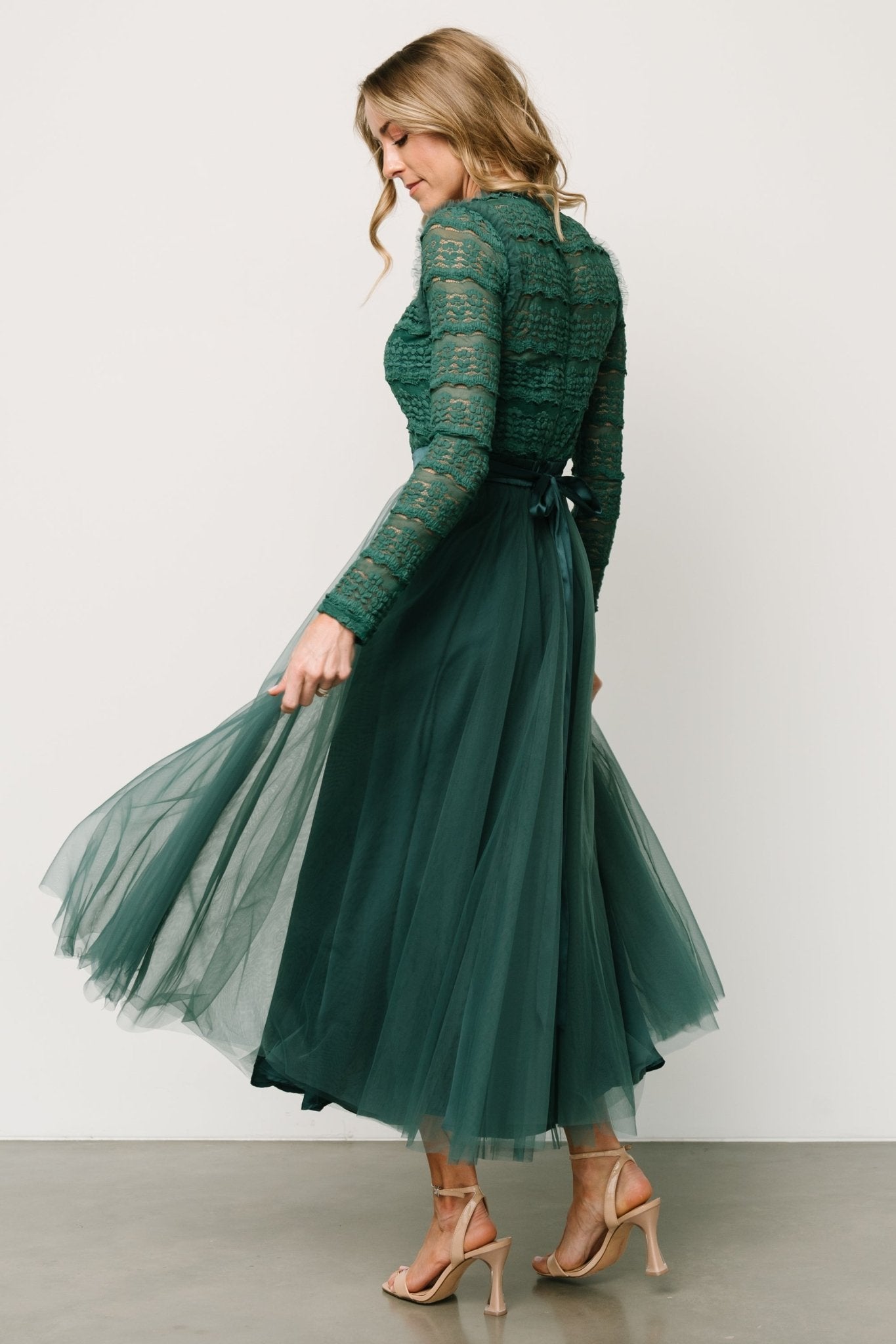 Lonnie Tulle Dress | Emerald Discount Free Shipping