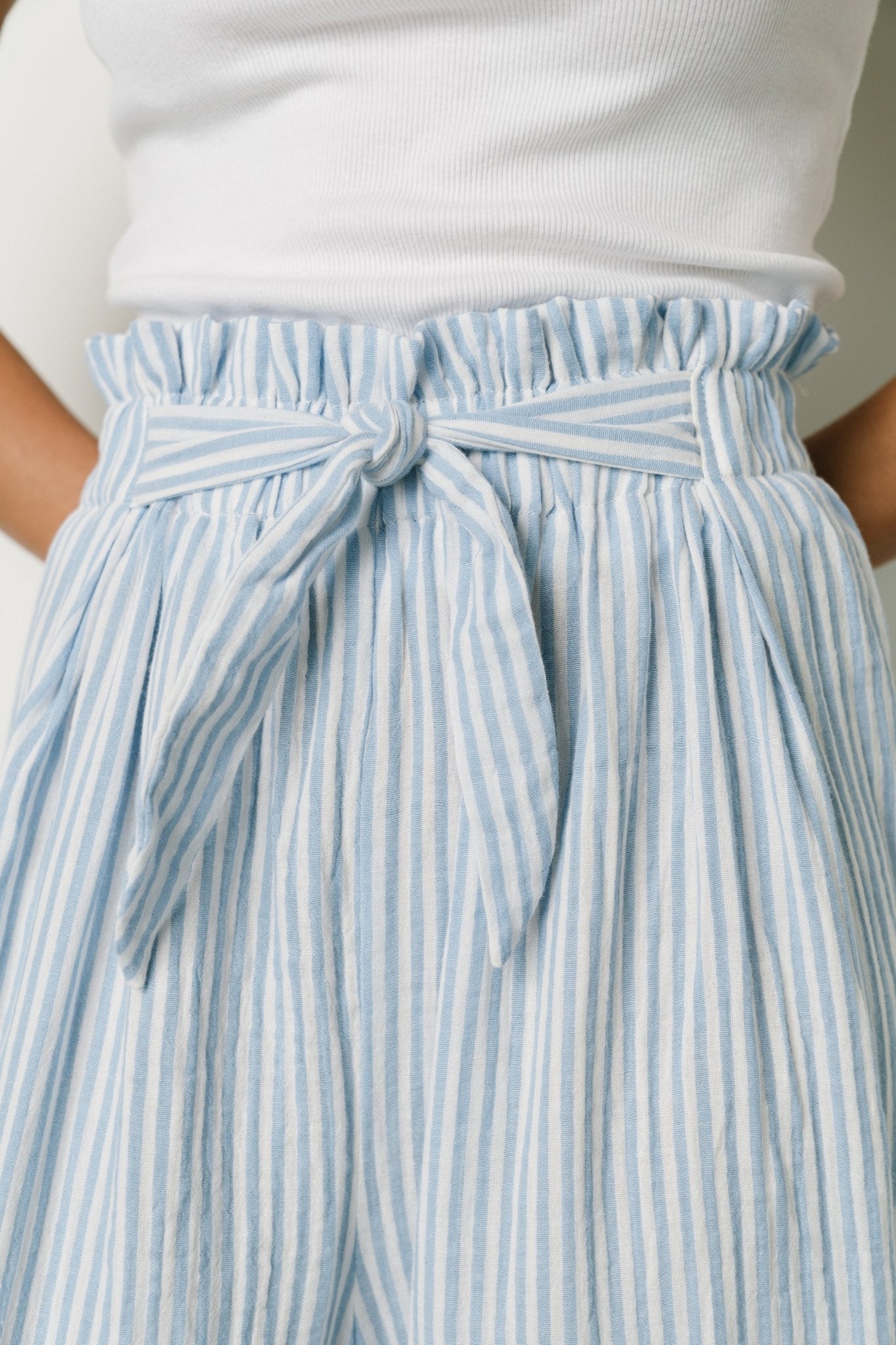 Delphi Wide Leg Pants | Blue Stripe Perfect Sale Online