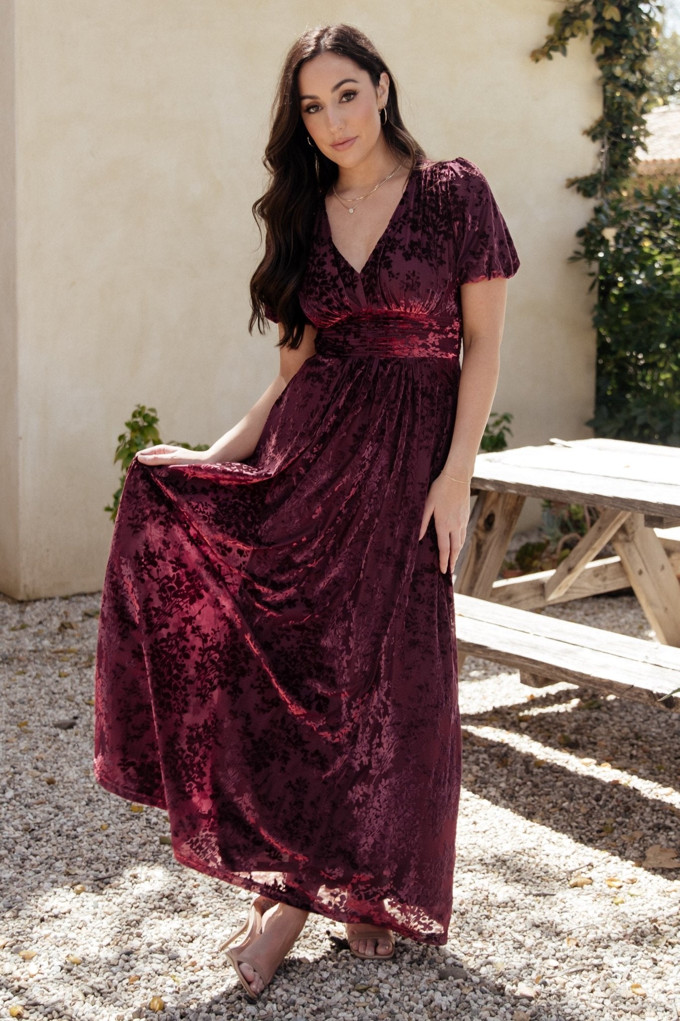 Leslie Velvet Maxi Dress | Mulberry Cheap Sale 2025 New