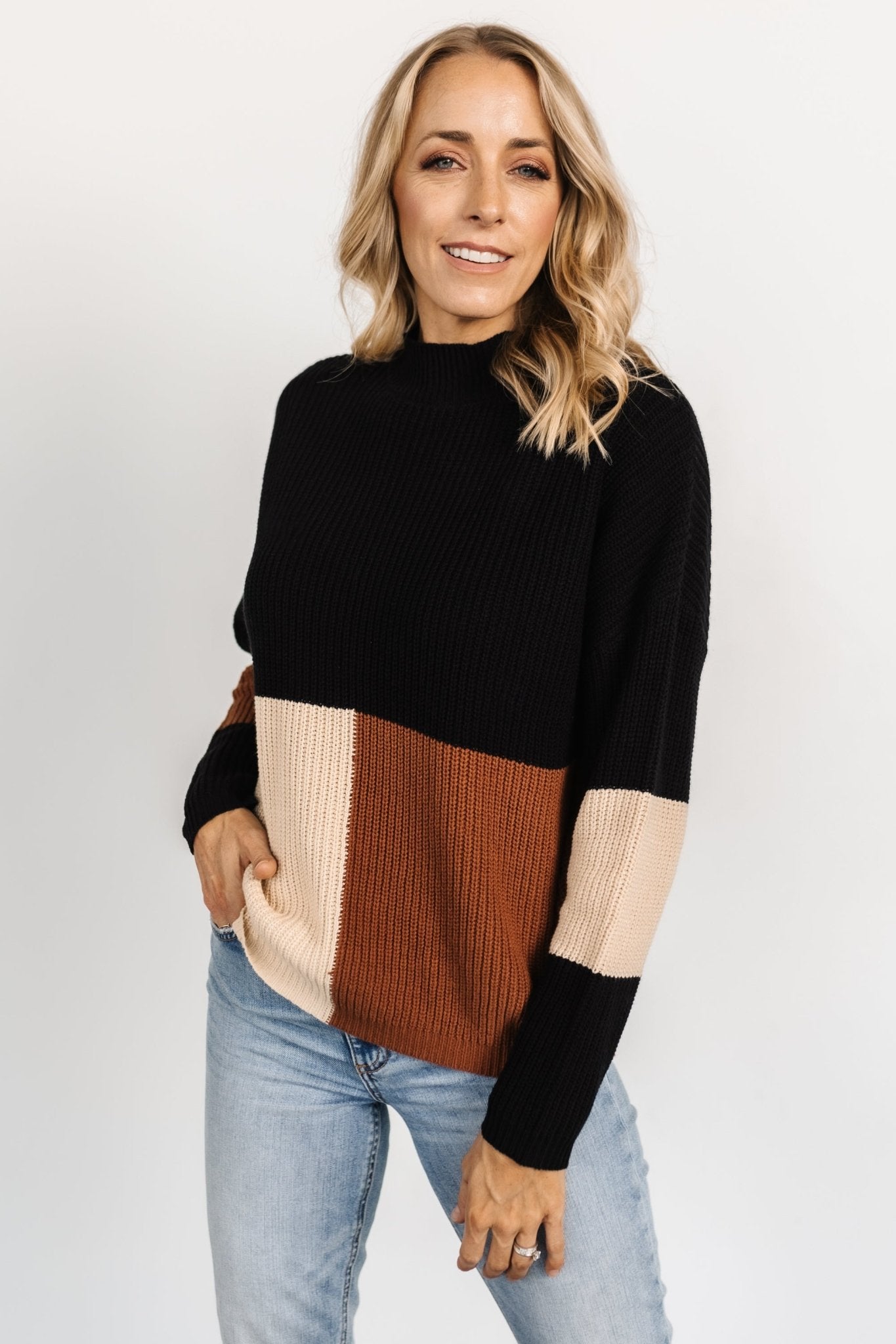 Dawson Knit Sweater | Black Multi Recommend Cheap Pice