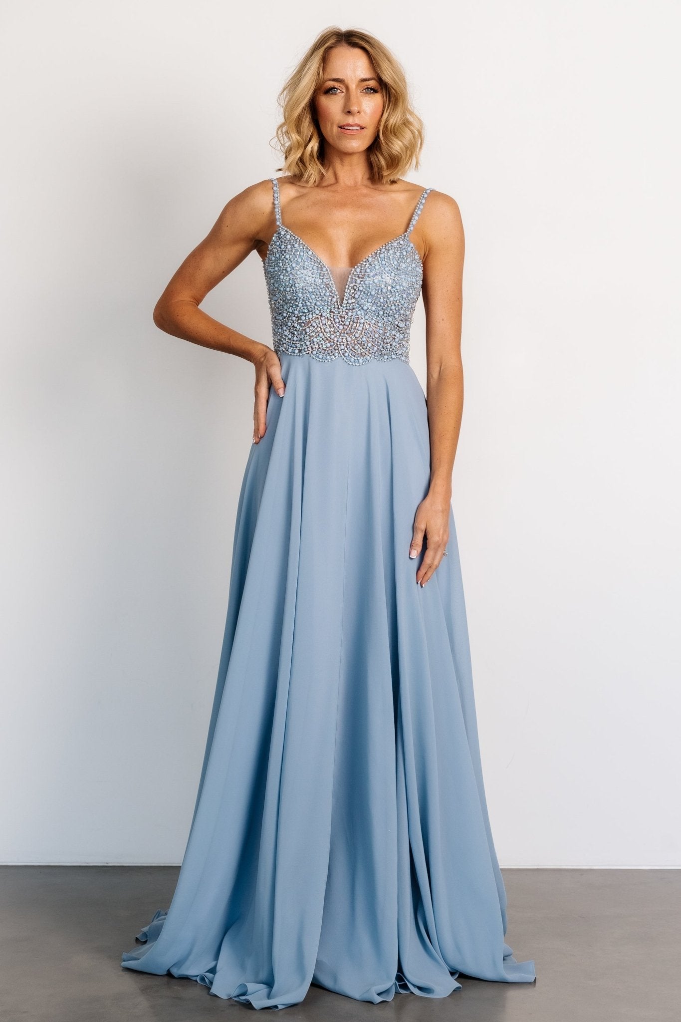 Honor Beaded Bridal Gown | Dusty Blue Very Cheap Cheap Online