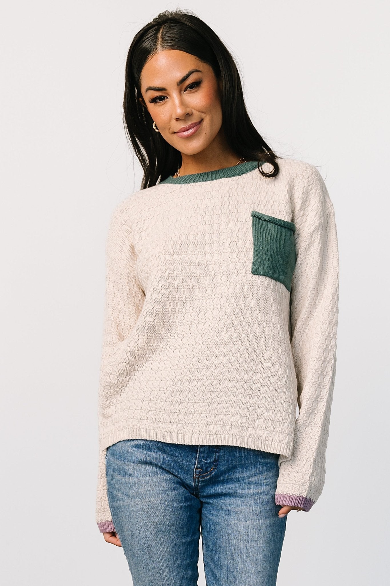 Brixton Weave Sweater | Oatmeal Online Online Cheap Online