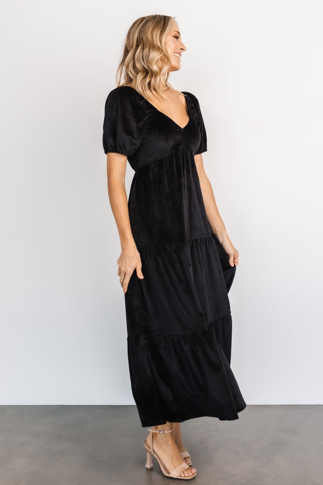 Kenli Velvet Maxi Dress | Black Cheap Sale Newest