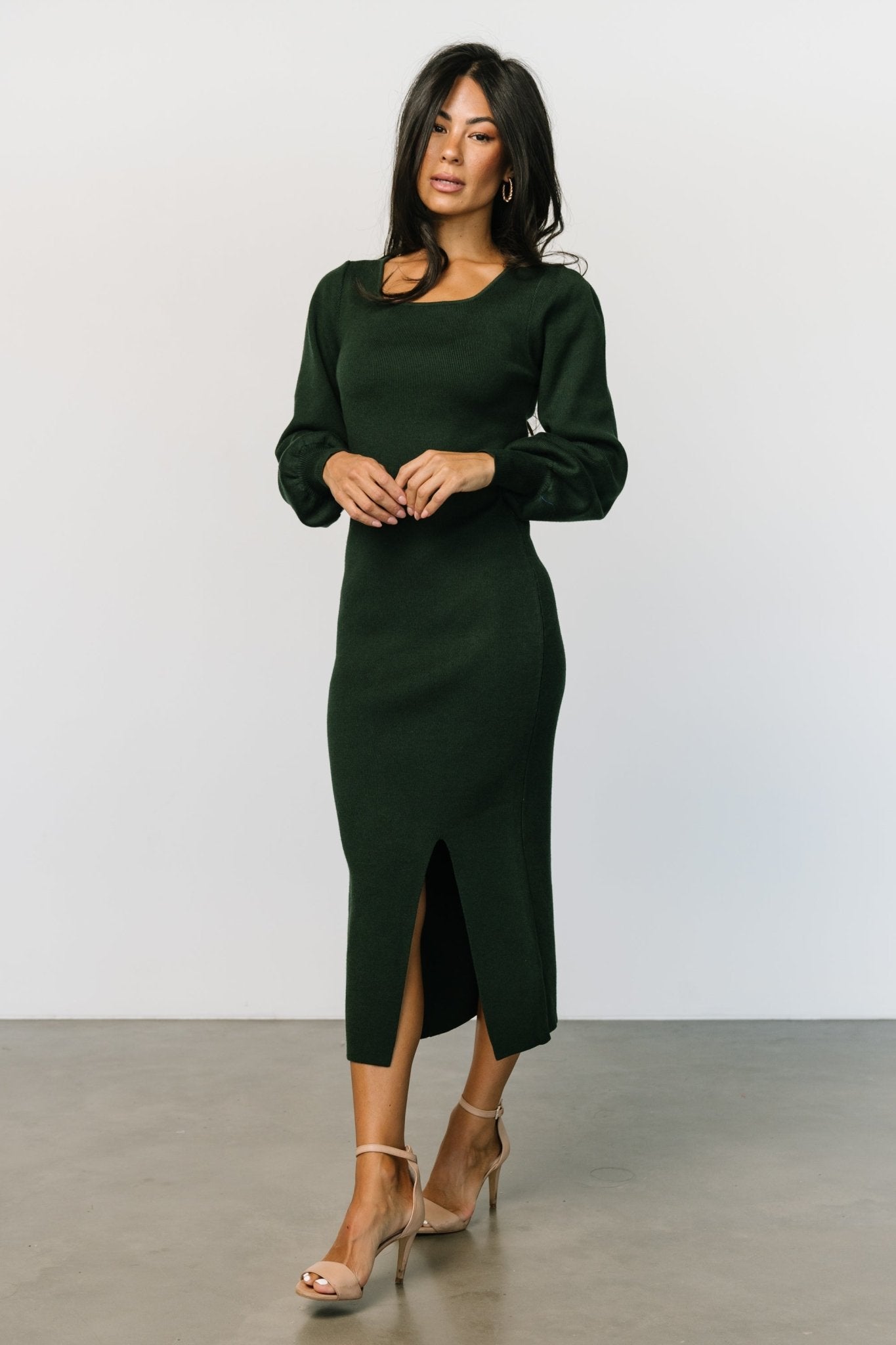 Kori Sweater Dress | Emerald Cheap Newest