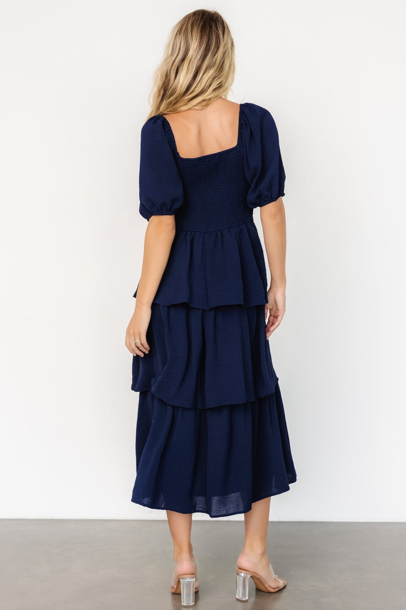 Ashbourne Tiered Dress | Midnight Blue Best Wholesale For Sale