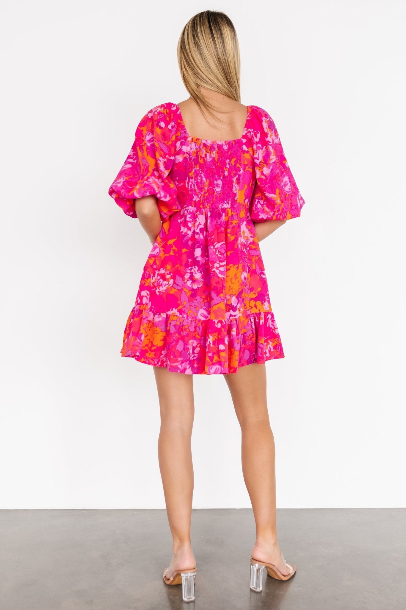 Levy Sweetheart Mini Dress | Fuchsia Multi Free Shipping Recommend