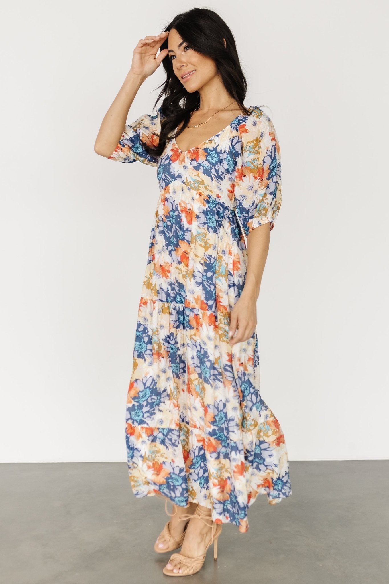 Denton Midi Dress | Blue Multi Sale Outlet Locations