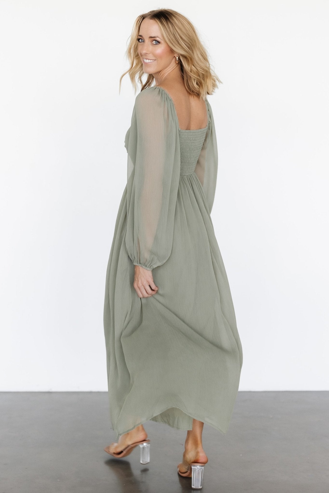 Dione Midi Dress | Dusty Olive Discount Codes Really Cheap