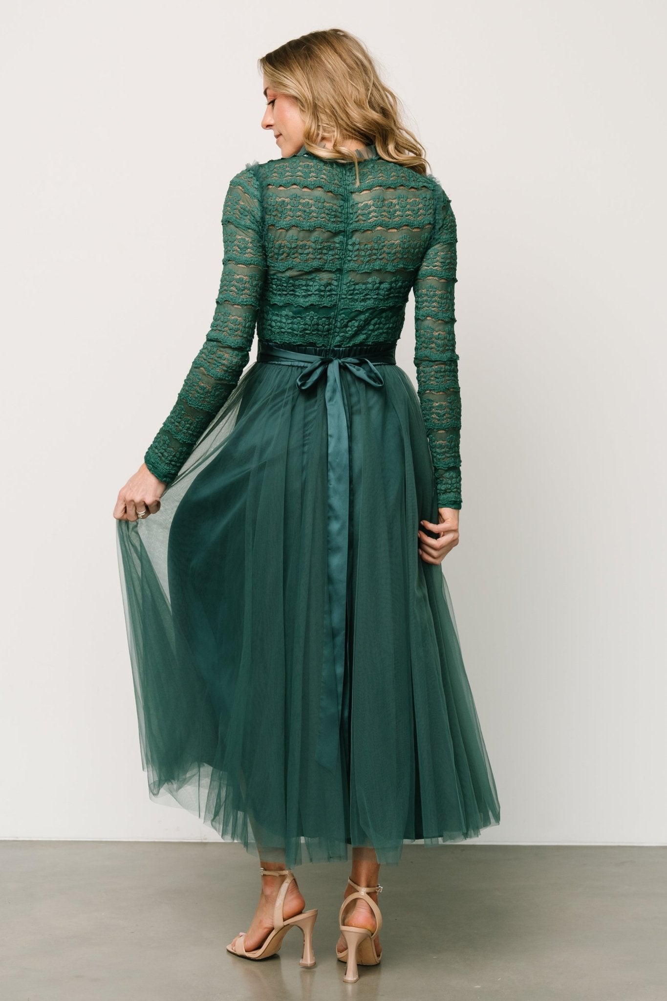 Lonnie Tulle Dress | Emerald Discount Free Shipping