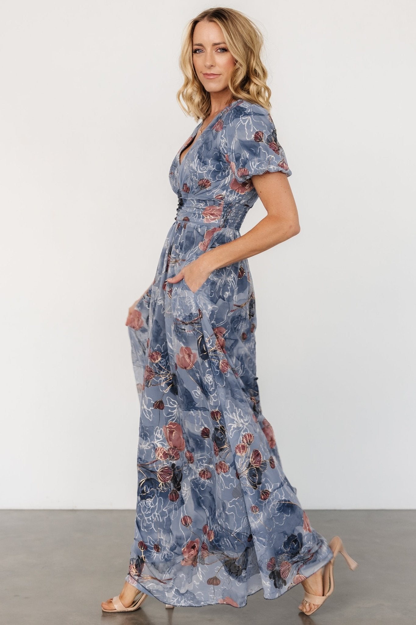 Ardley Maxi Dress | Slate Print Get To Buy For Sale