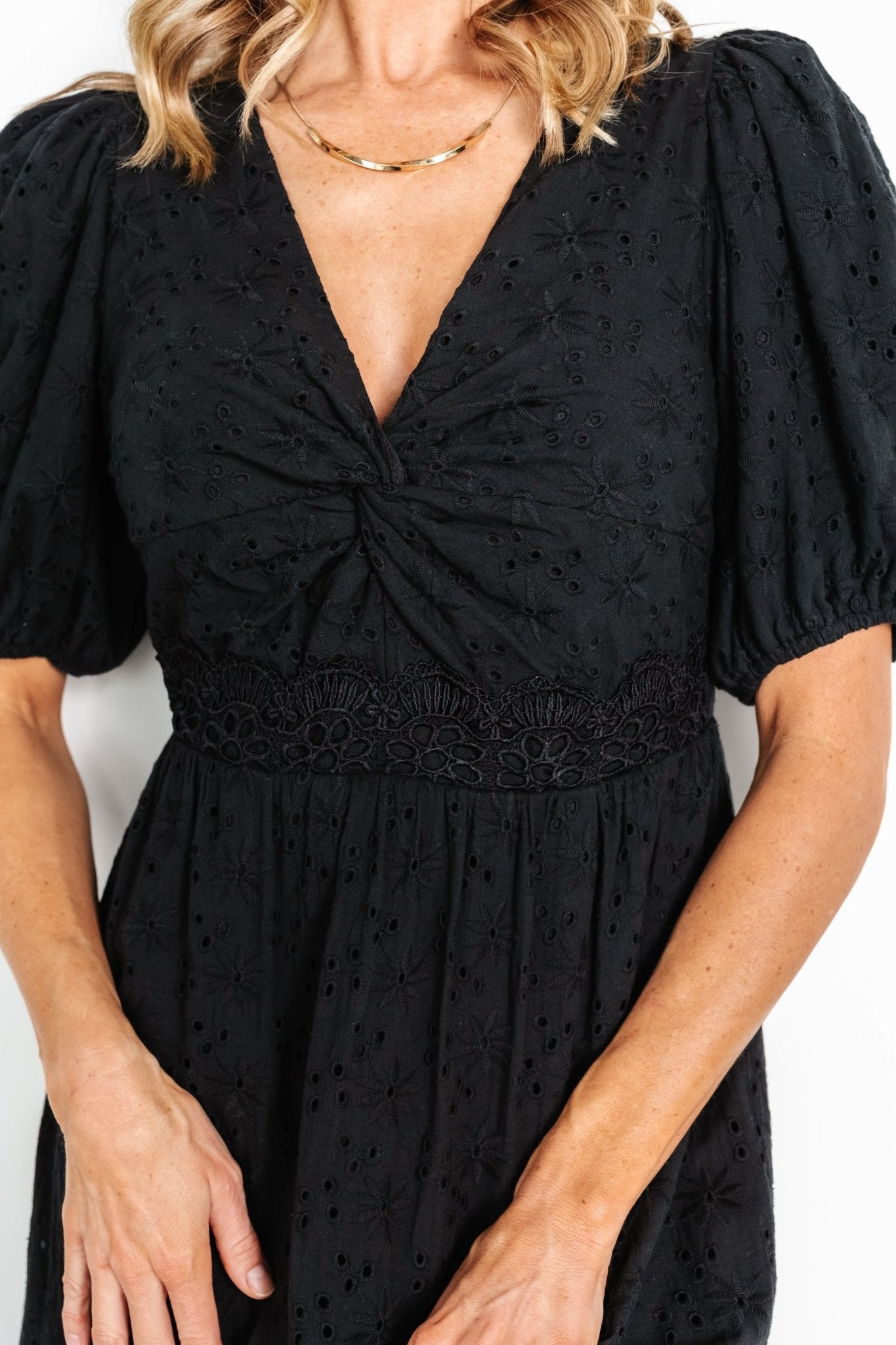 Jackie Eyelet Maxi Dress | Black For Nice Online