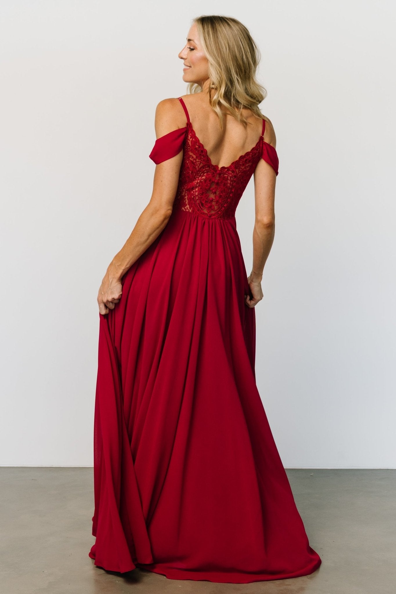 Bianca Lace Maxi Dress | Crimson Buy Cheap Tumblr