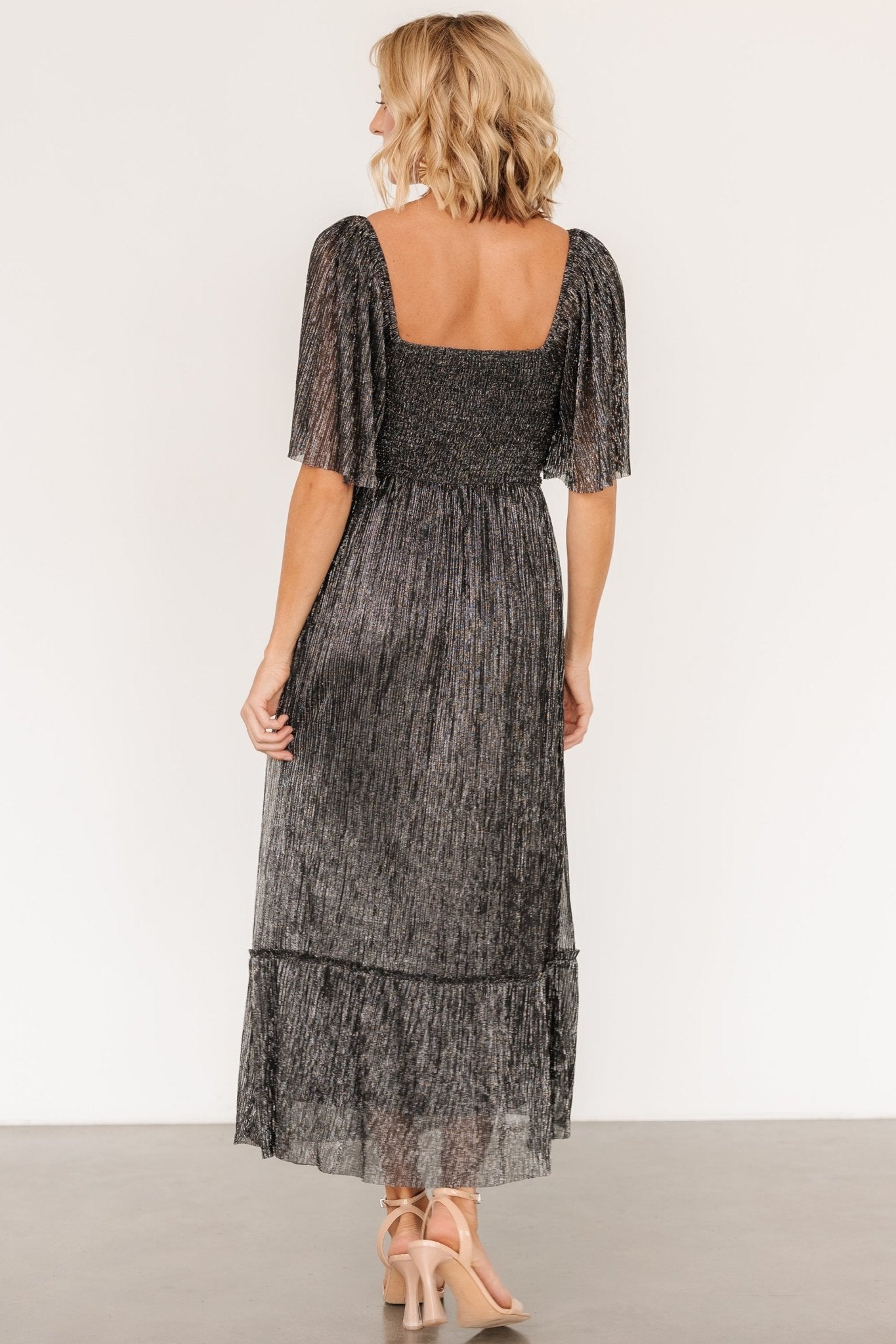 Elea Shimmer Dress | Black Cheap Sale Finishline