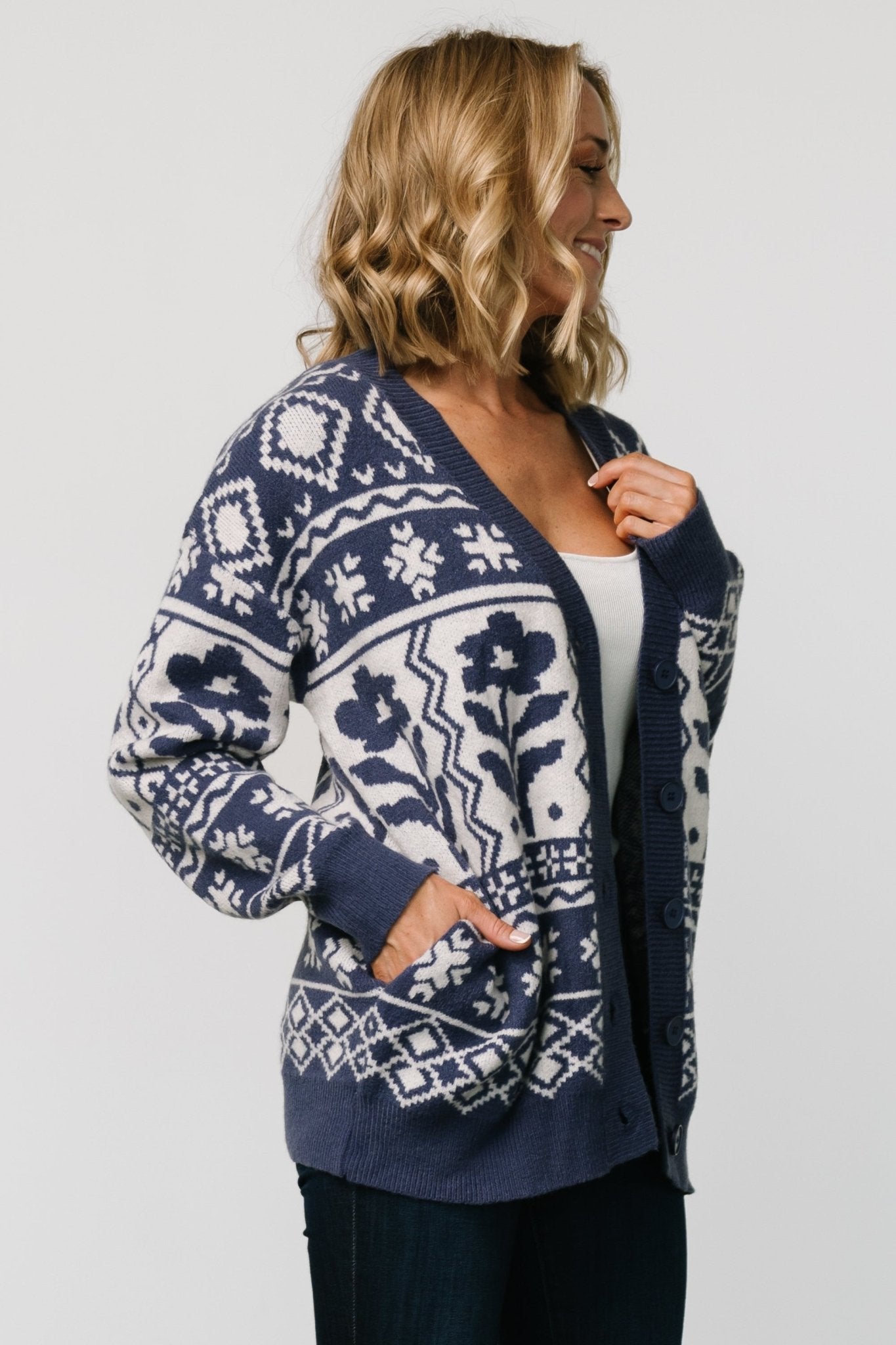 Jackson Oversized Cardigan | Slate Print Free Shipping Big Discount